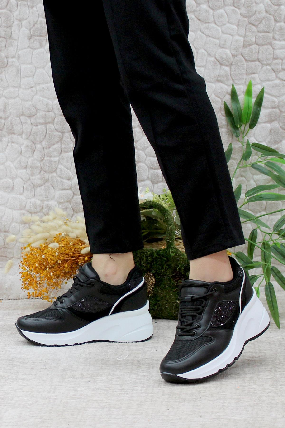 185 Anatomik Dolgu Taban Kadın Spor Ayakkabı - Görsel 4