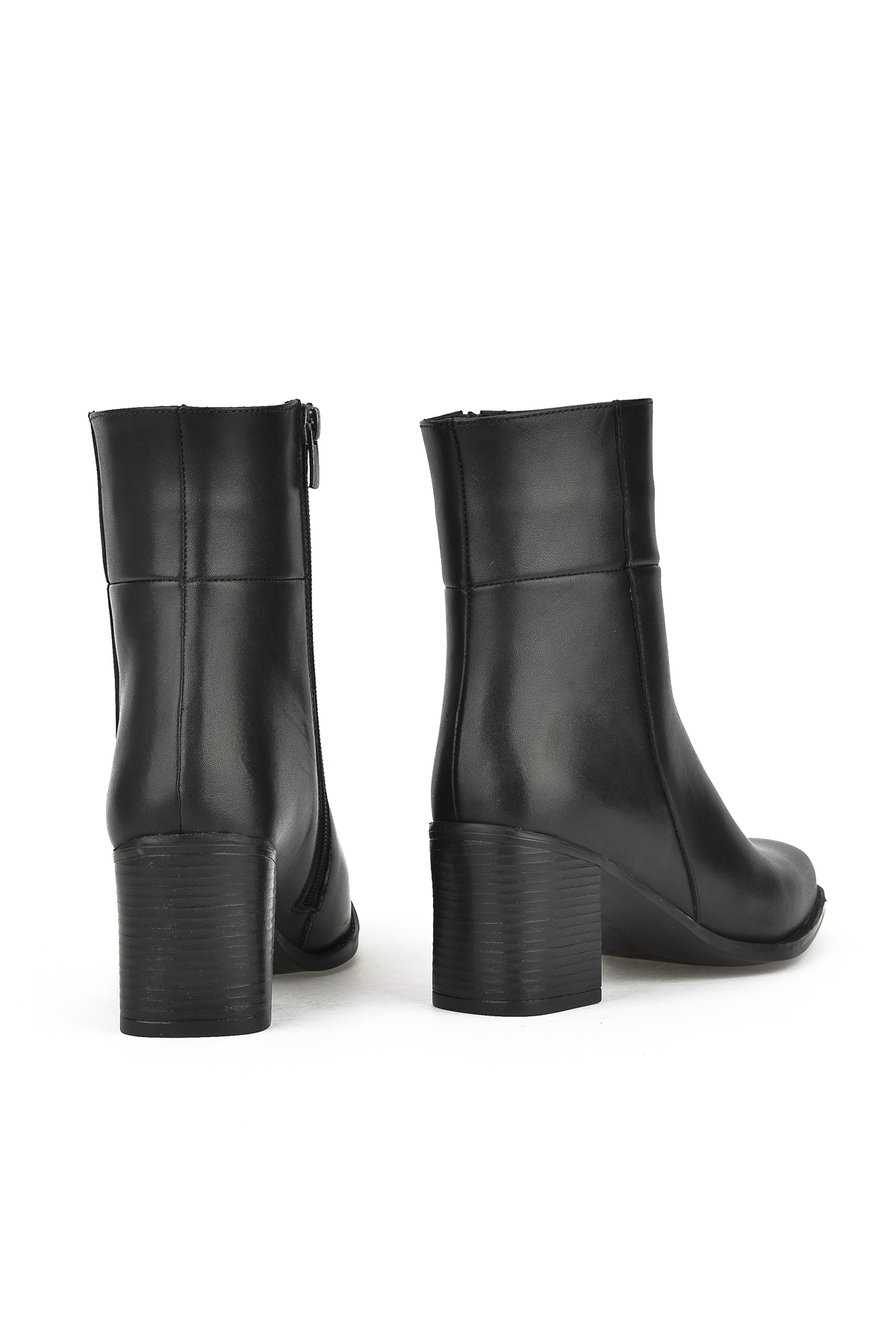 Kadın Hakiki Deri Bot 14319Z66350 Siyah - Görsel 4