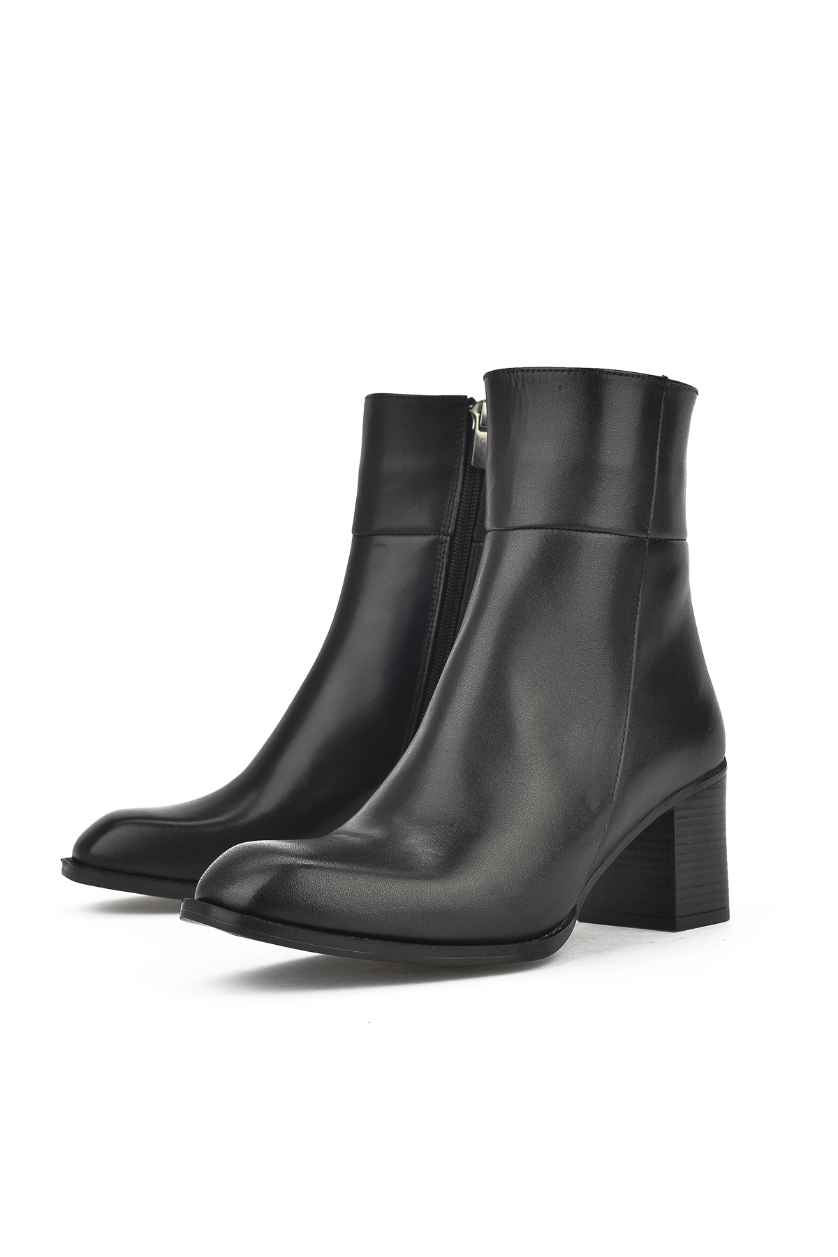 Kadın Hakiki Deri Bot 14319Z66350 Siyah - Görsel 5