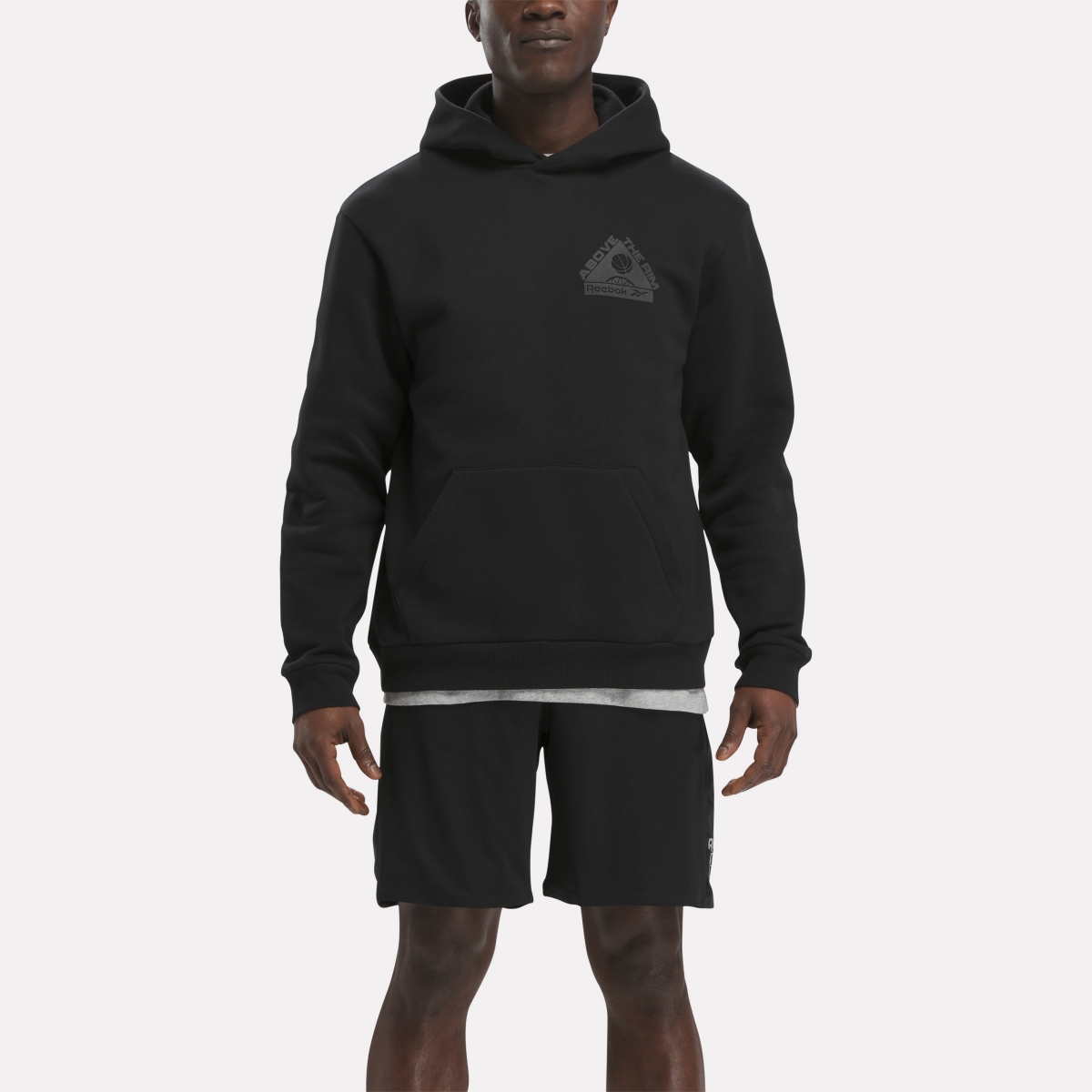 Reebok ABOVE THE RIM HOODIE Siyah Erkek Sweatshirt
