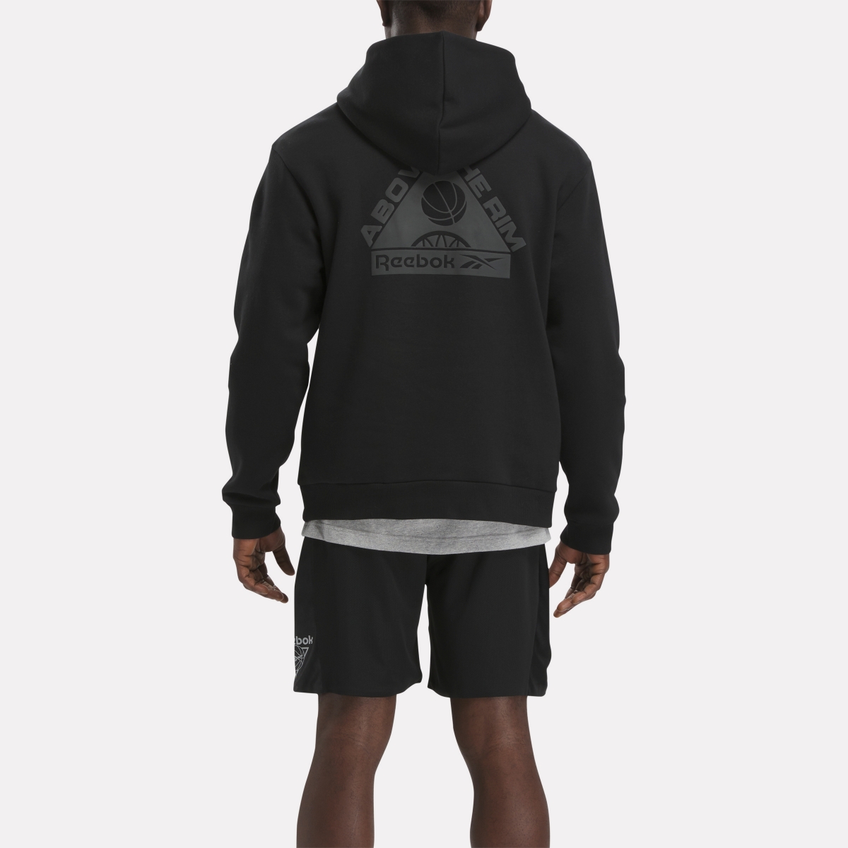 Reebok ABOVE THE RIM HOODIE Siyah Erkek Sweatshirt