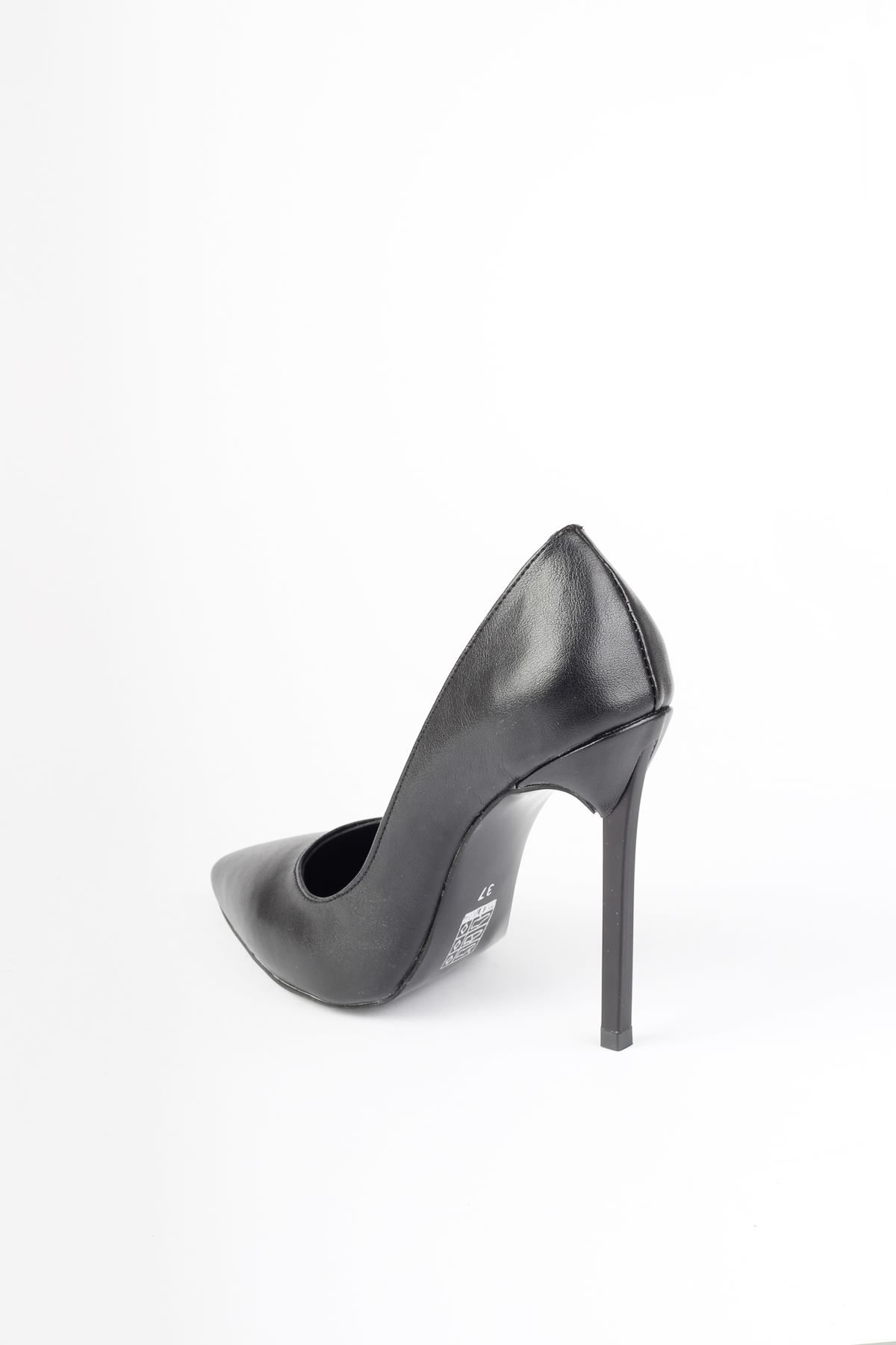 Siyah Renk Yüksek Topuklu Stiletto - Lapita - Görsel 4