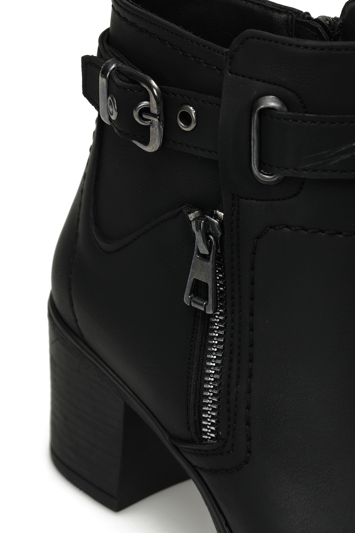 Miss F Miss F DW21084 3PR Siyah Kadın Topuklu Bot Flo'da! Siyah - 8. görsel