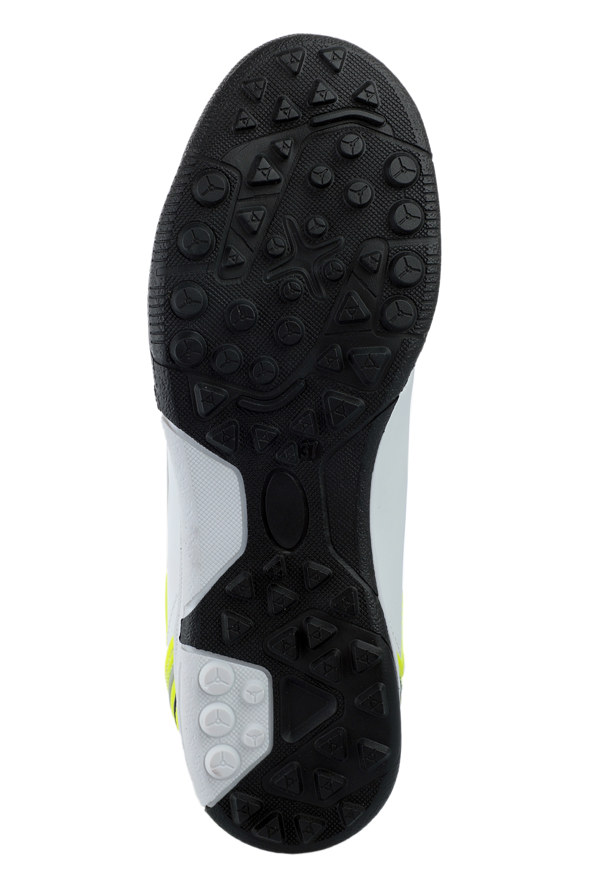 HUGO HS Futbol Erkek Çocuk Halı Saha Ayakkabı Beyaz / Sarı - Görsel 8