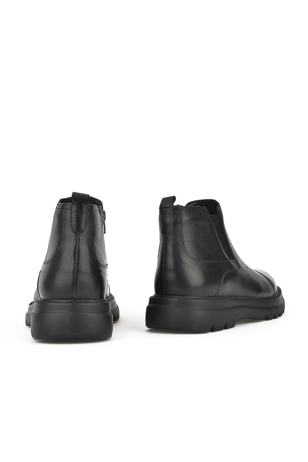 Erkek Hakiki Deri Bot 14319Z77189 Siyah - Görsel 4