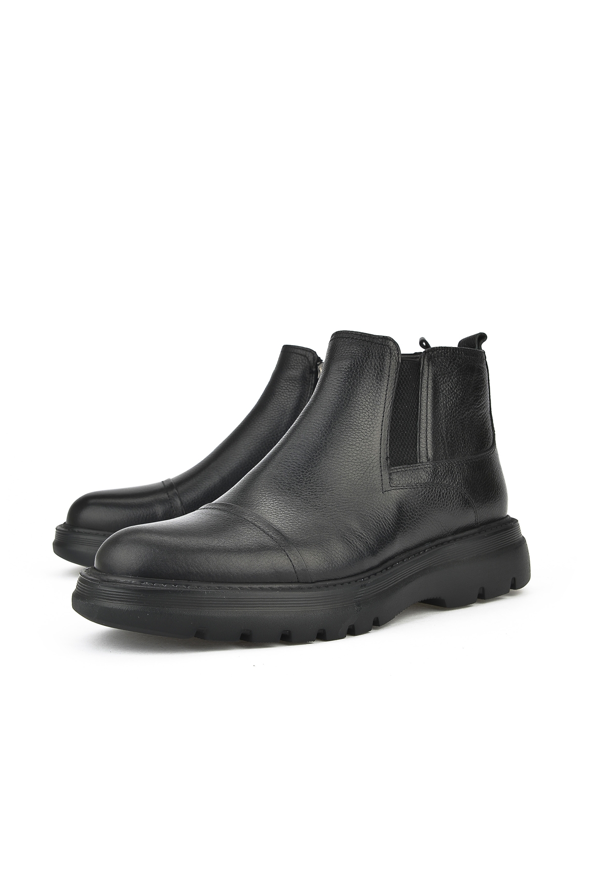 Erkek Hakiki Deri Bot 14319Z77189 Siyah - Görsel 6