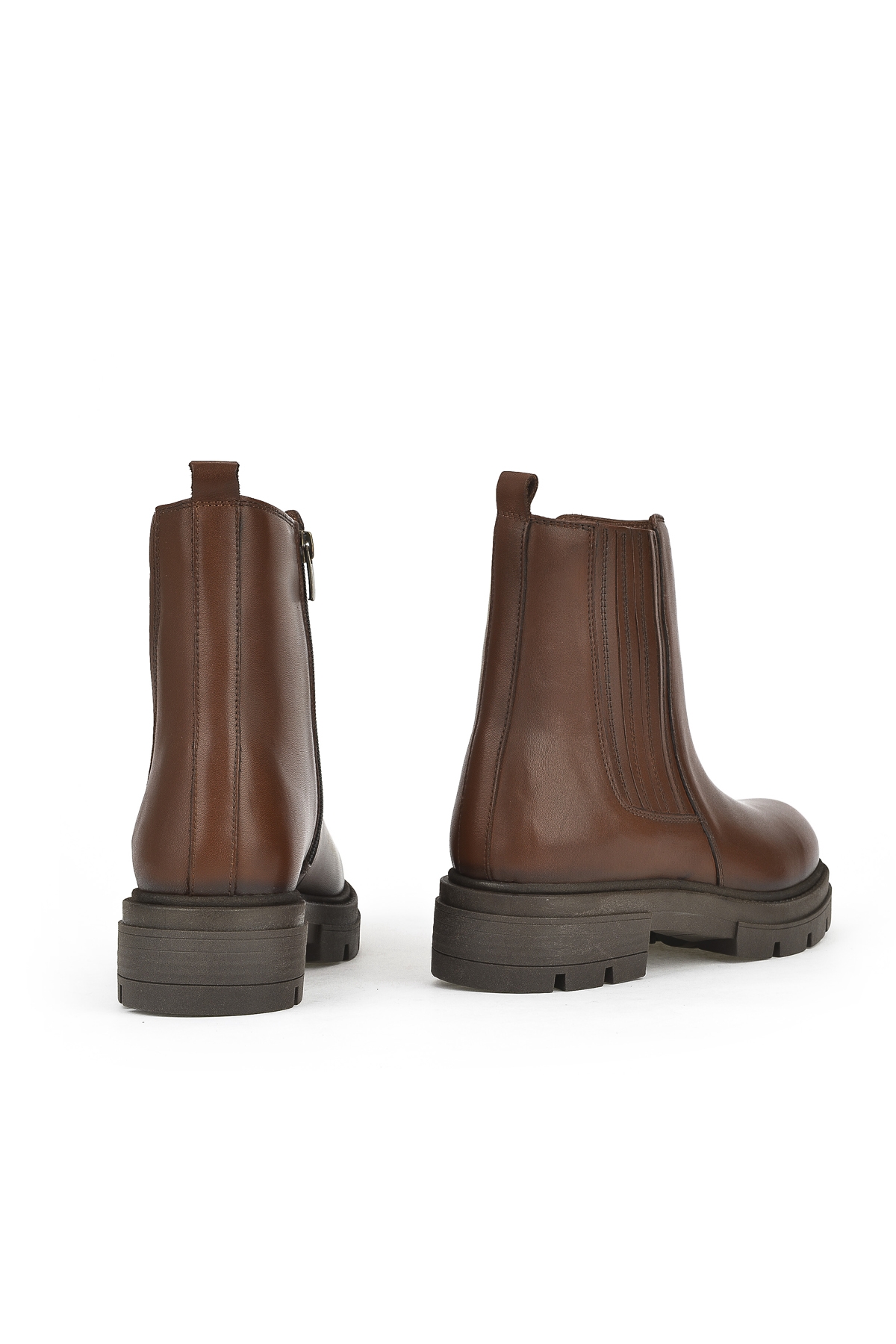 Kadın Hakiki Deri Bot 14319Z66302 Taba - Görsel 4