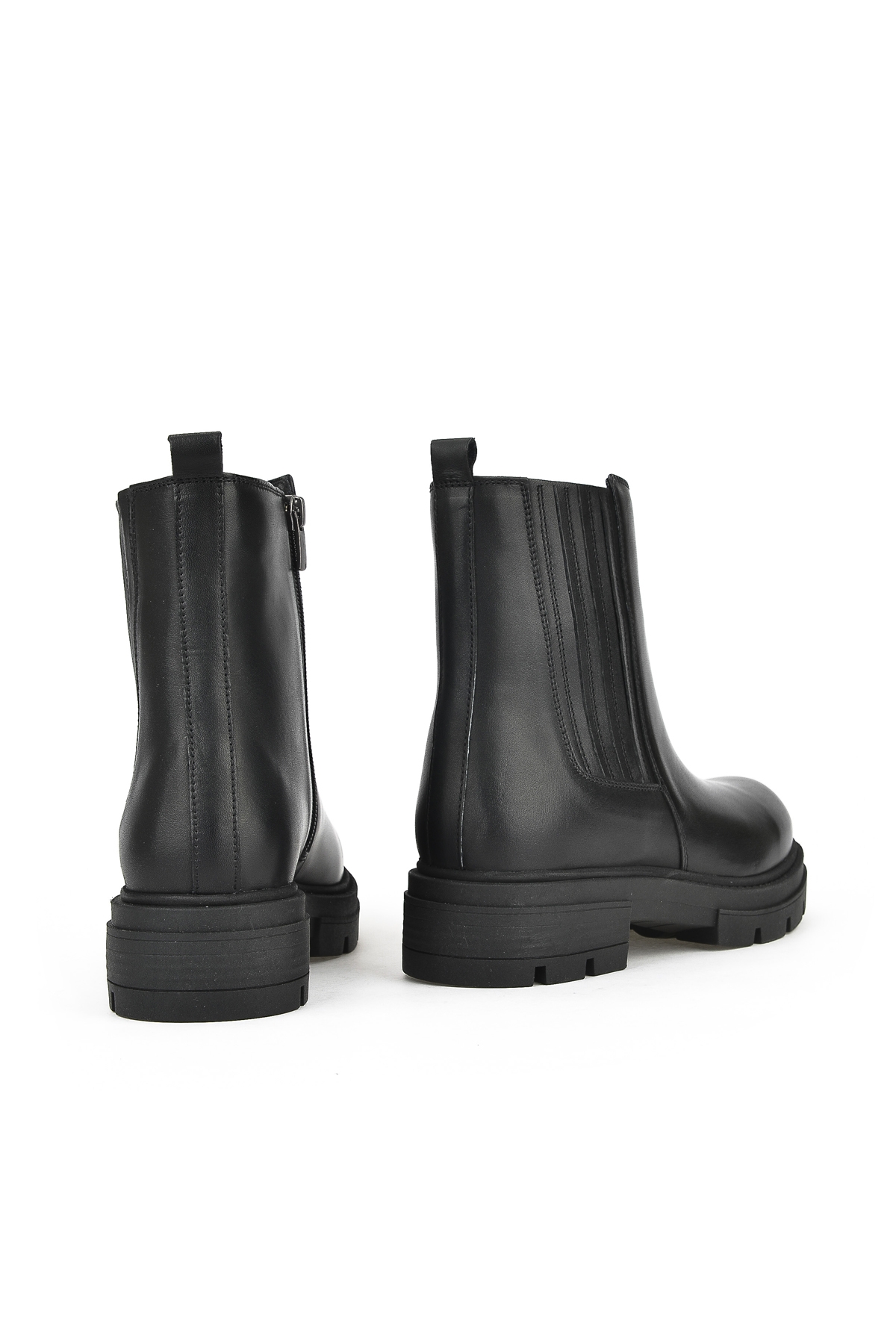 Kadın Hakiki Deri Bot 14319Z66302 Siyah - Görsel 4