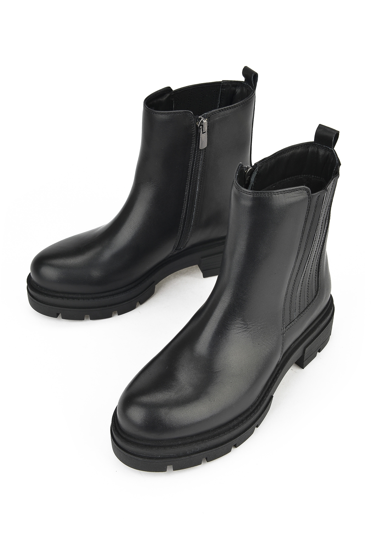 Kadın Hakiki Deri Bot 14319Z66302 Siyah - Görsel 6