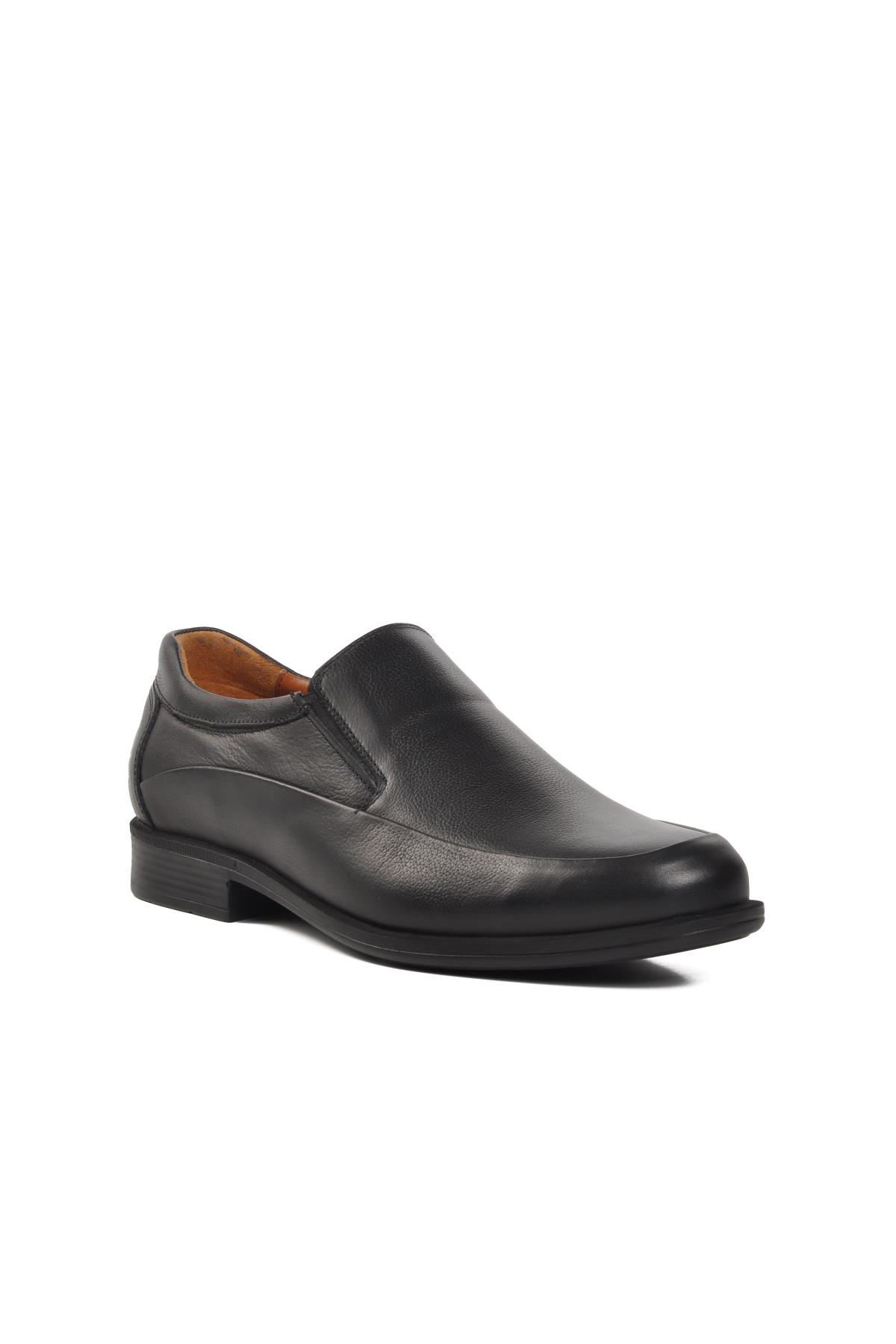 822-Y Siyah Hakiki Deri Erkek Günlük Ayakkabı - Görsel 4