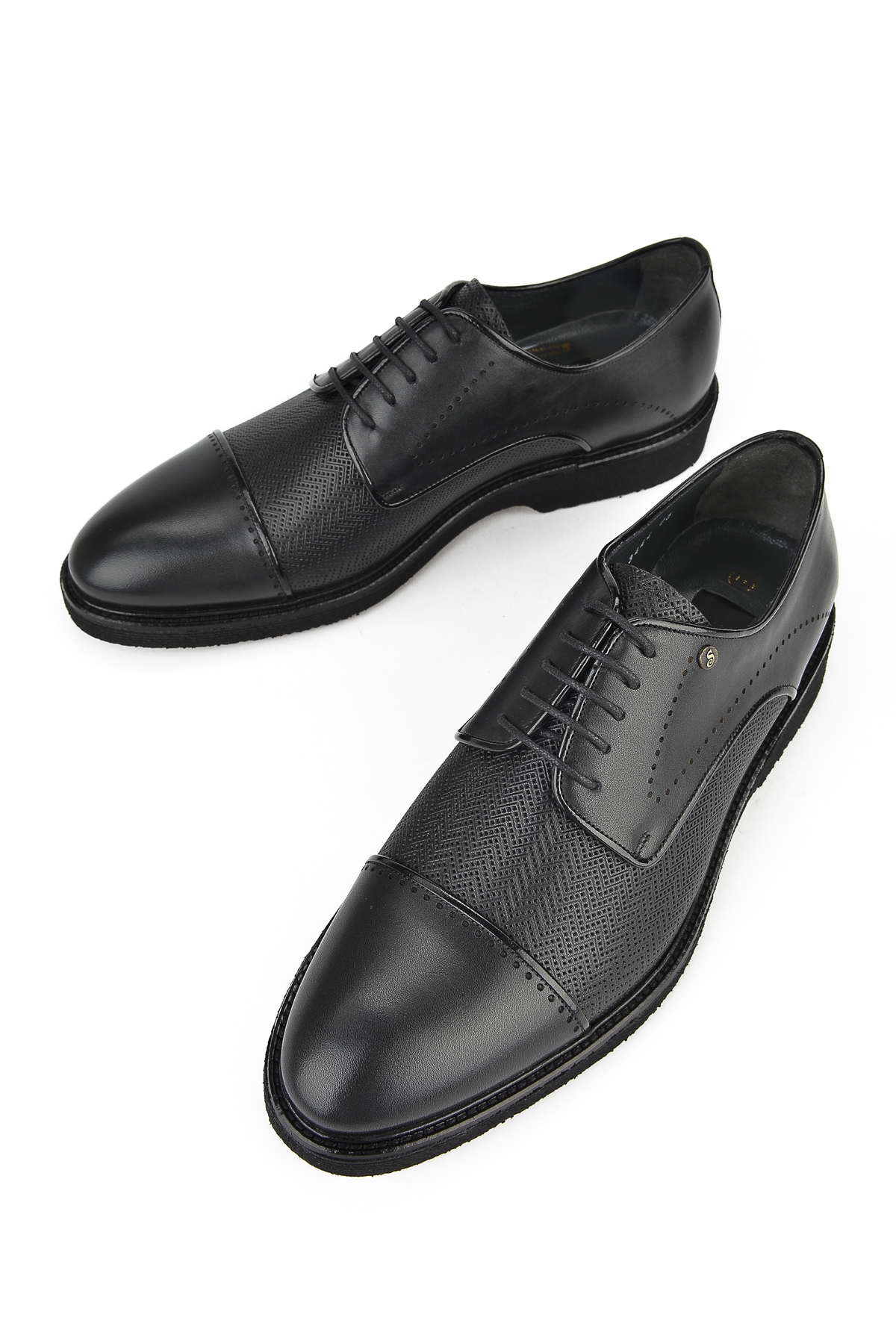 Erkek Hakiki Deri Ayakkabı 141299Z3444 Siyah - Görsel 6
