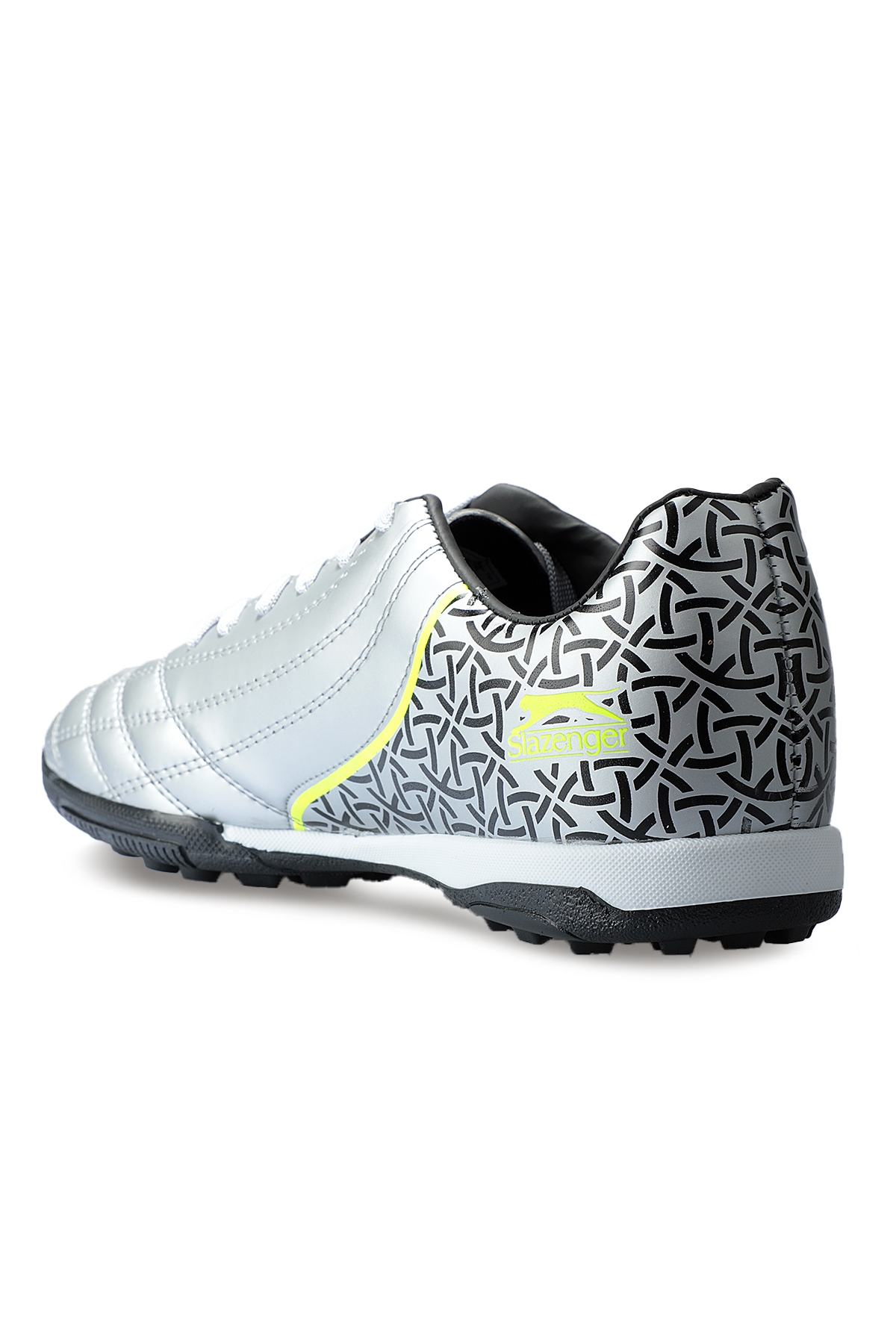 HINO HS Futbol Erkek Halı Saha Ayakkabı Gri / Siyah - Görsel 4