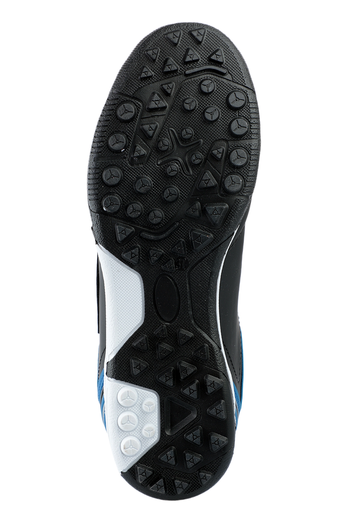 HUGO HS Futbol Erkek Çocuk Halı Saha Ayakkabı Siyah / Mavi - Görsel 8