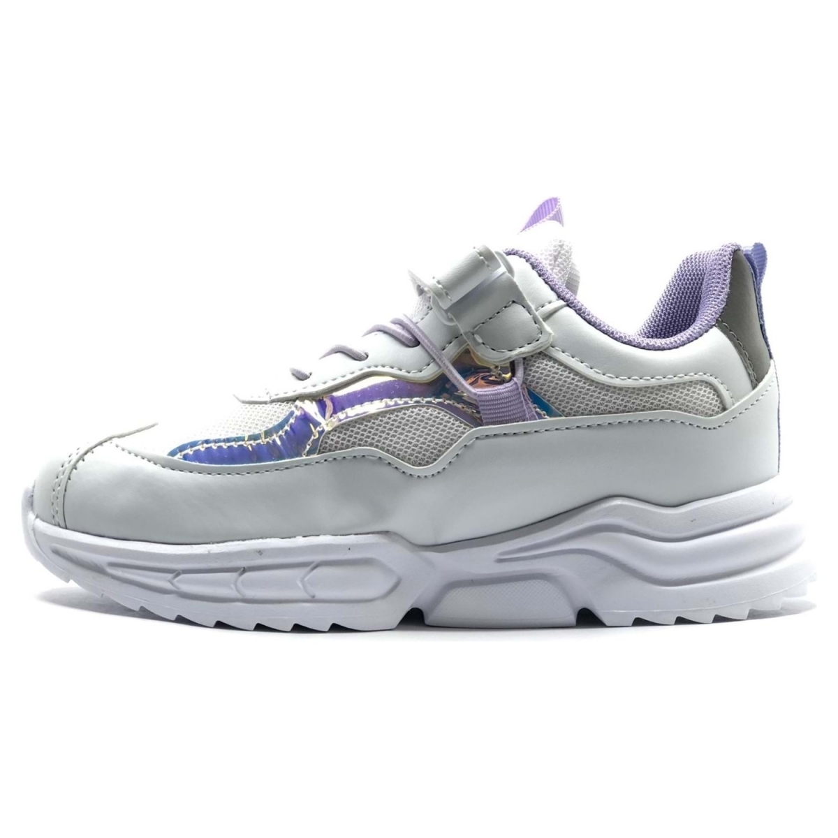 Zoom Beyaz-Platin Kız Çocuk Günlük Spor Ayakkabı - Görsel 3