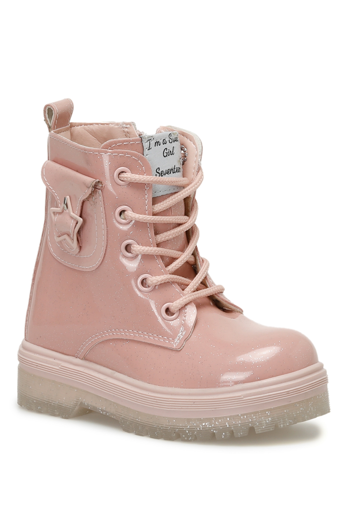 LOPAN.P 3PR Pudra Kız Çocuk Biker Bot - Görsel 3