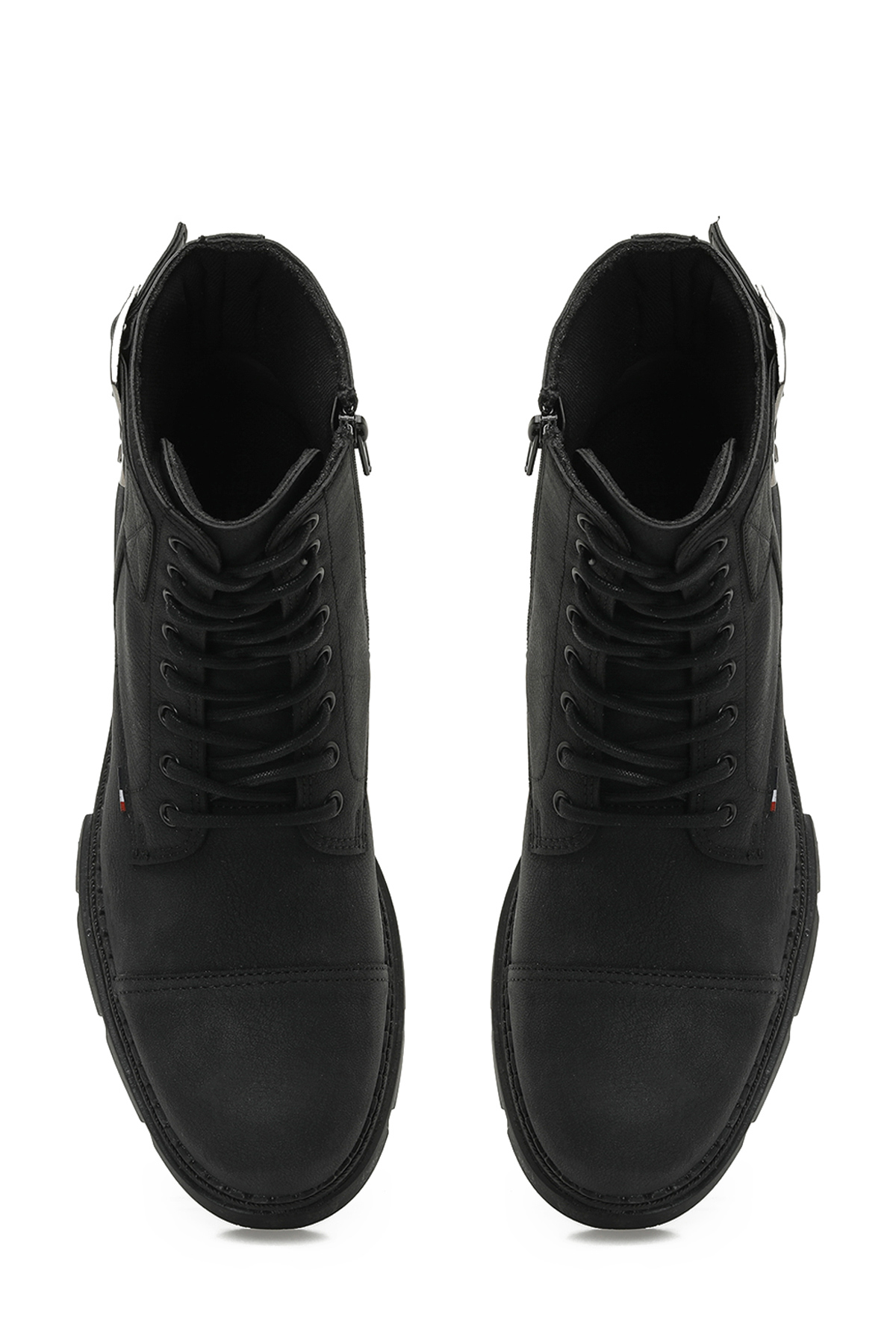 U.s. Polo Assn. U.s. Polo Assn. PETROS 3PR Siyah Erkek Biker Bot Flo'da! Siyah - 5. görsel