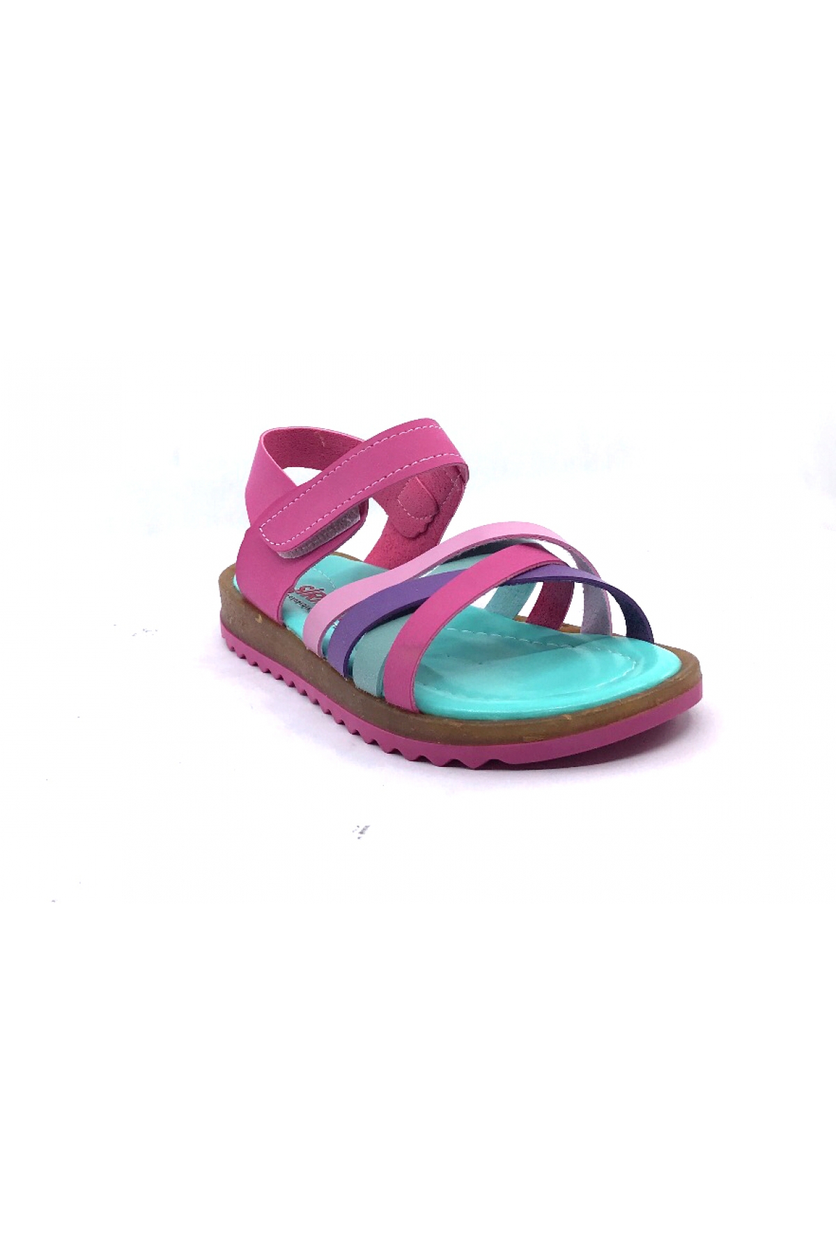 Pembe Mor Kız Çocuk Bebe Sandalet Ayakkabı - Görsel 3