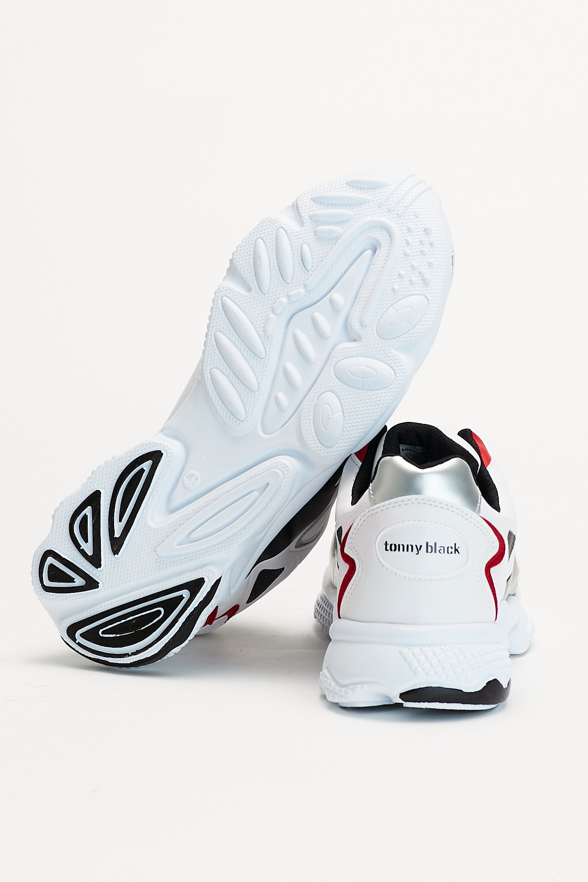 Unisex Beyaz Siyah Spor Ayakkabı Tb252 - Görsel 5