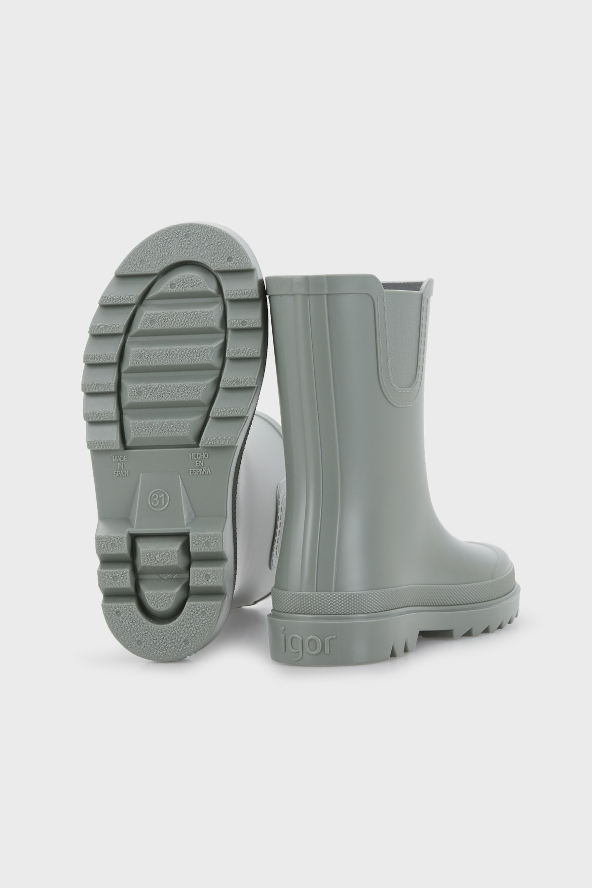 Unisex Çocuk Yağmur Çizmesi W10274 YEŞİL - Görsel 5