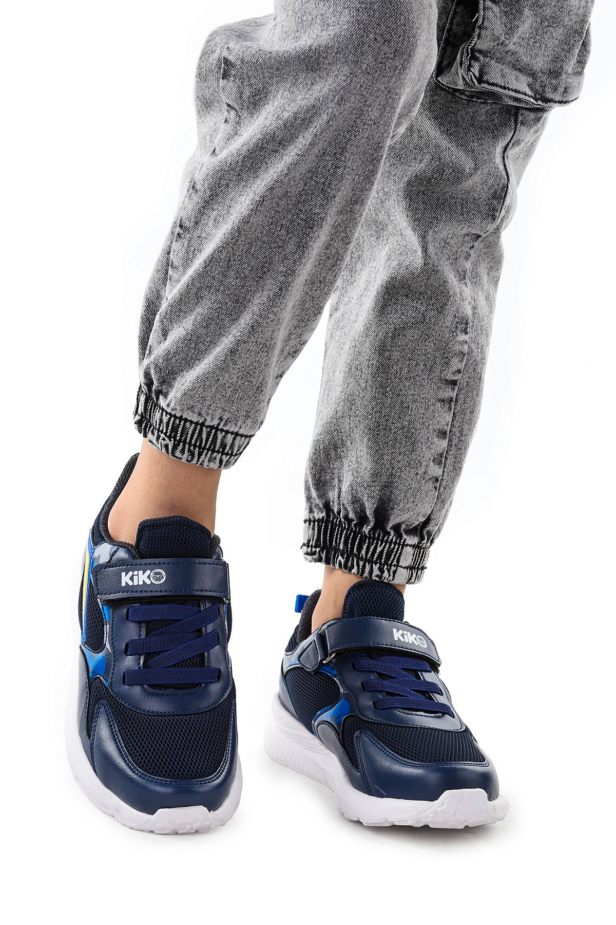 Cırtlı Fileli Erkek Çocuk Spor Ayakkabı 3004 Lacivert - Görsel 4