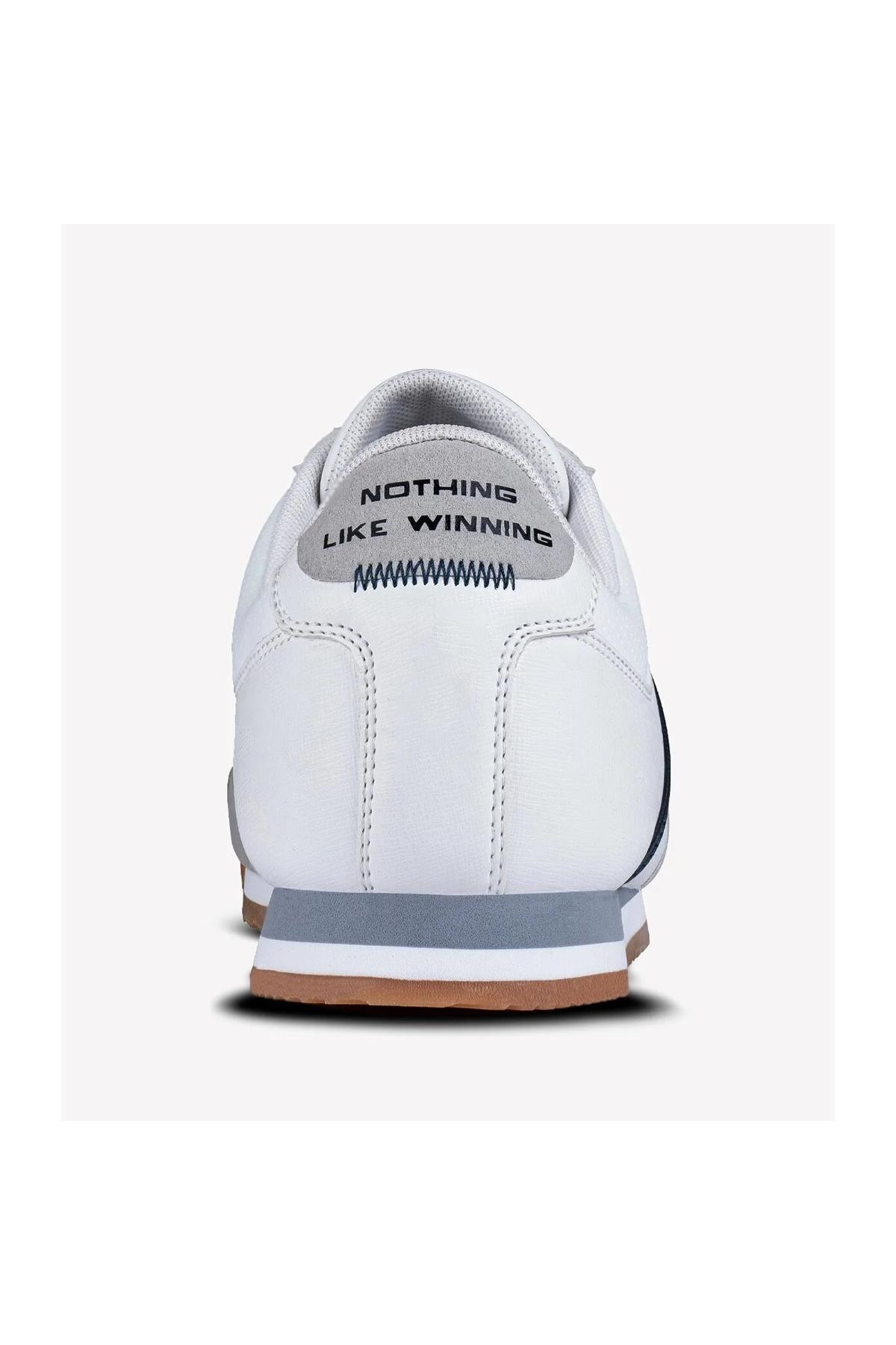 Flint Beyaz Lacivert Erkek Spor Ayakkabı - Görsel 5