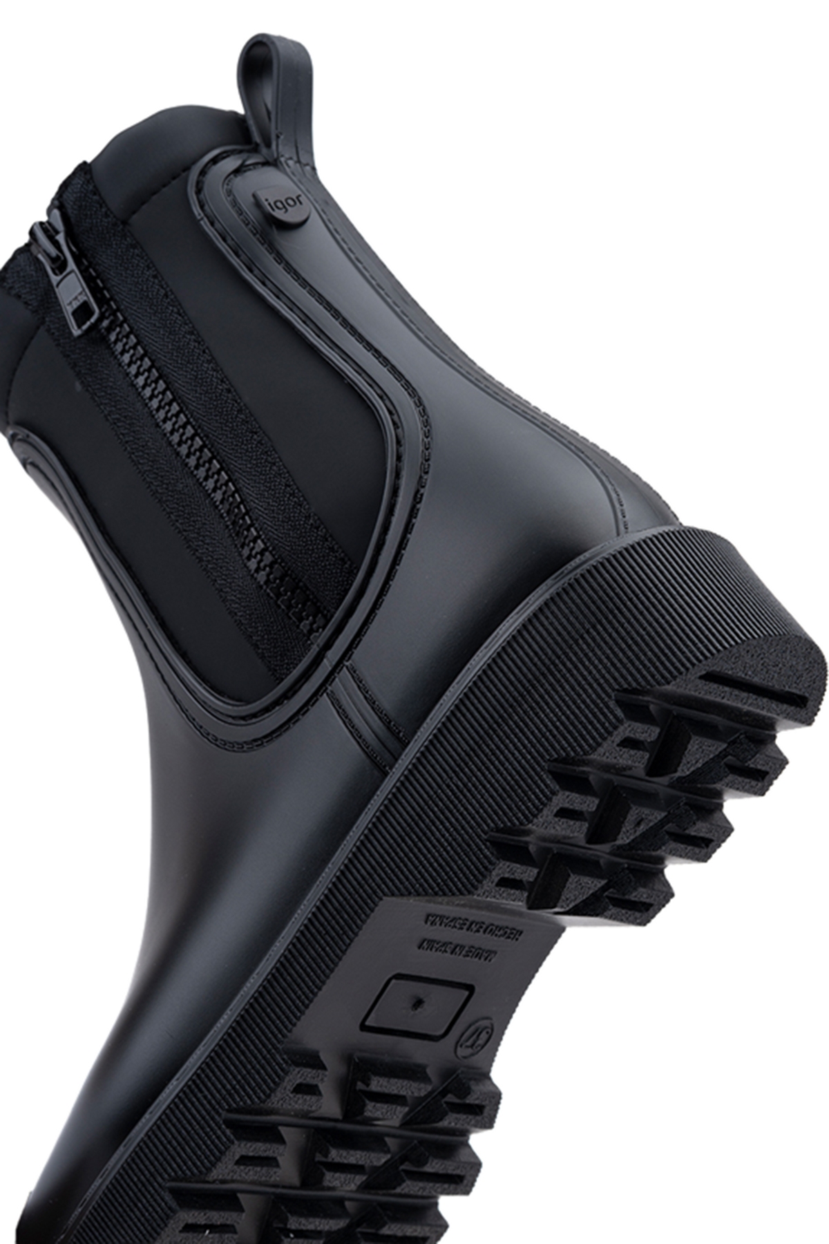 Igor W10300 CHLOE ENGOMADO Siyah Kadın Yağmur Botu - Görsel 6