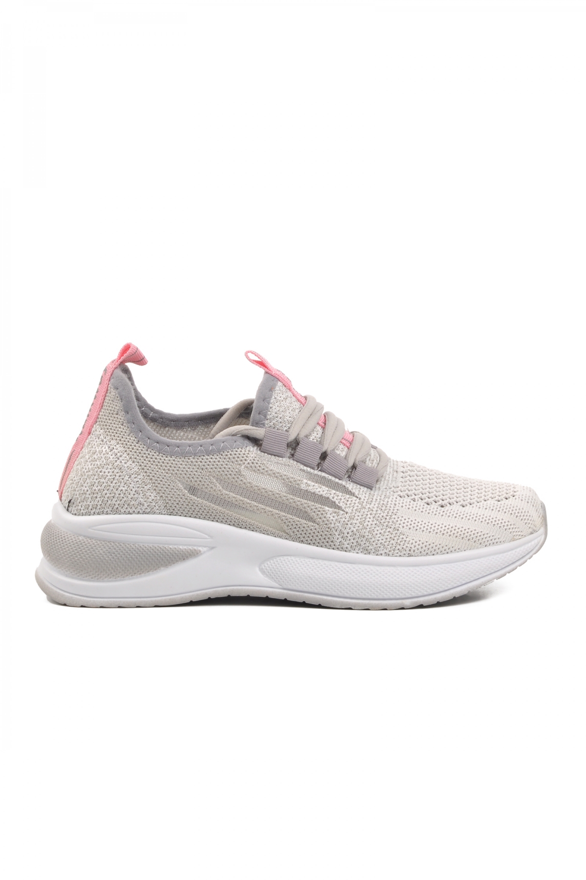 Ravello-F Buz-Pudra Süs Bağcıklı Fileli Çocuk Spor Ayakkabı - Görsel 2