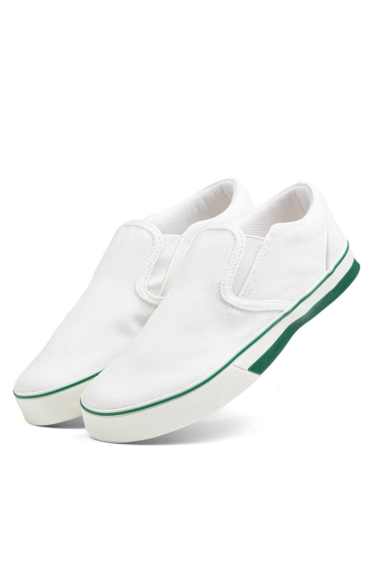 ® | BN-30950- Beyaz Yesil - Kadın Spor Ayakkabı - Görsel 5