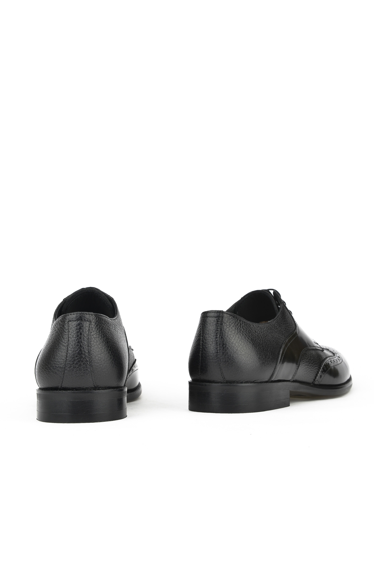 Erkek Hakiki Deri Ayakkabı 133145Z625 Siyah - Görsel 4