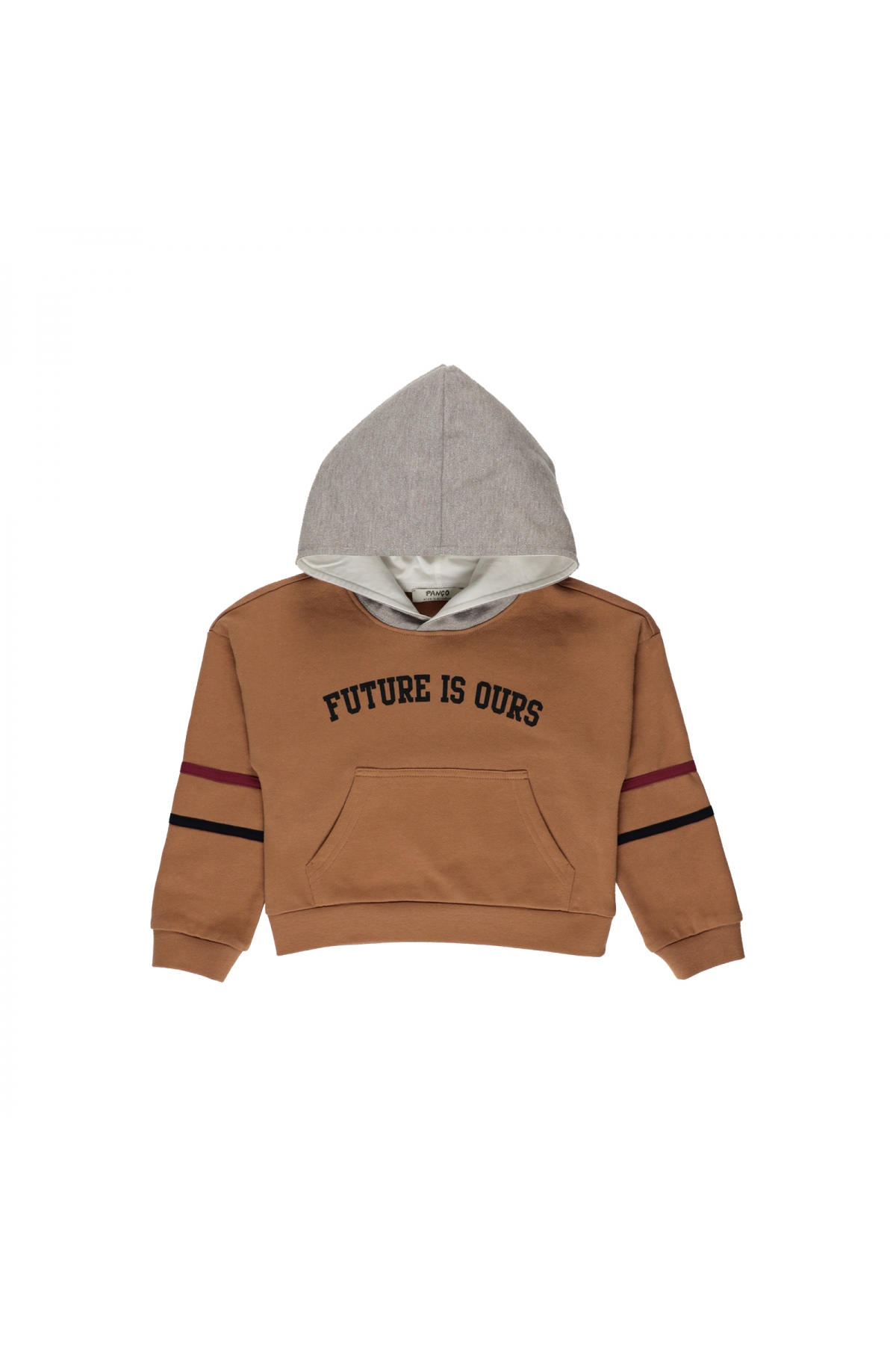 Kız ÇocukKapüşonlu Sweatshirt Camel