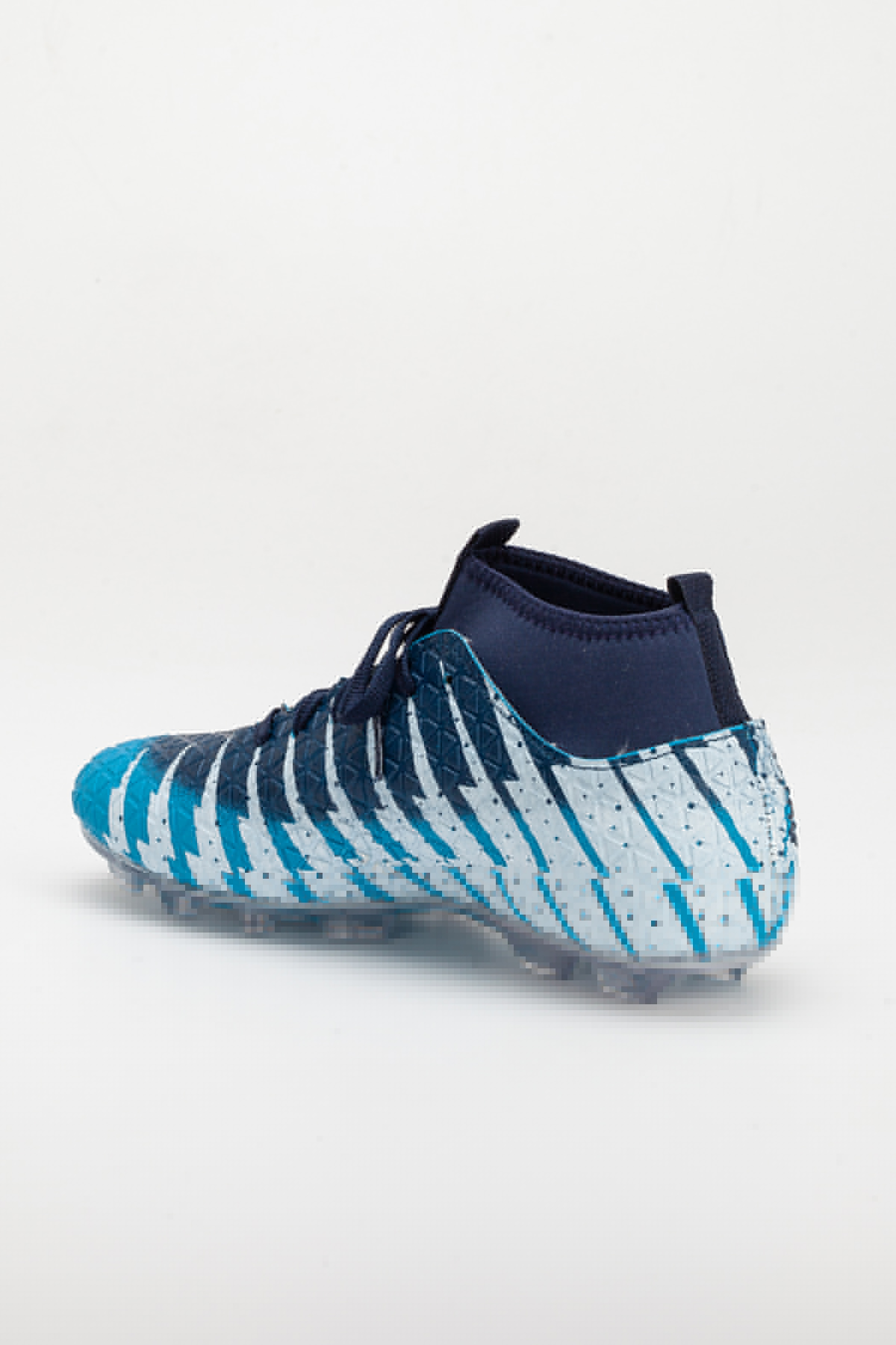 Unisex Çoraplı Krampon Futbol Ayakkabısı Turkuaz Lacivert - Görsel 6