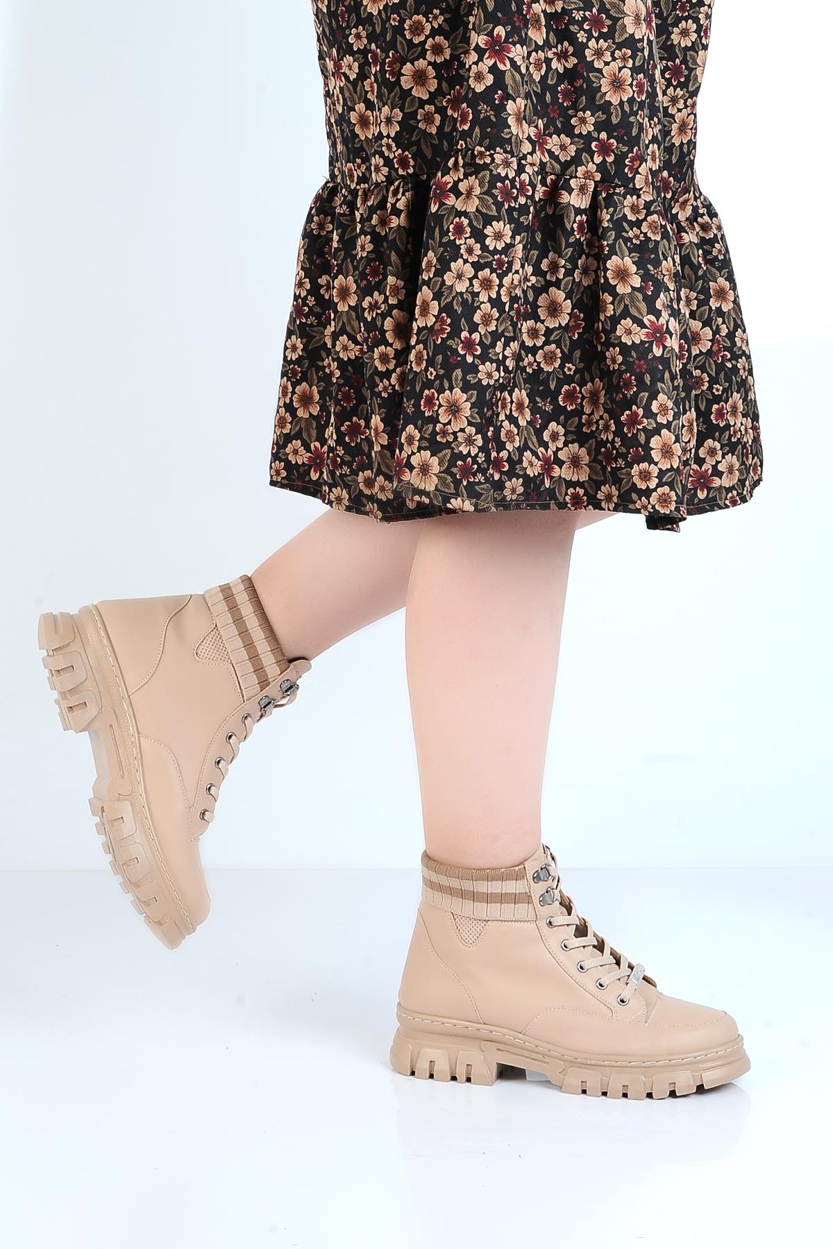 MP 232-1427Zn Kışlık Kadın Düz Bot - Görsel 4