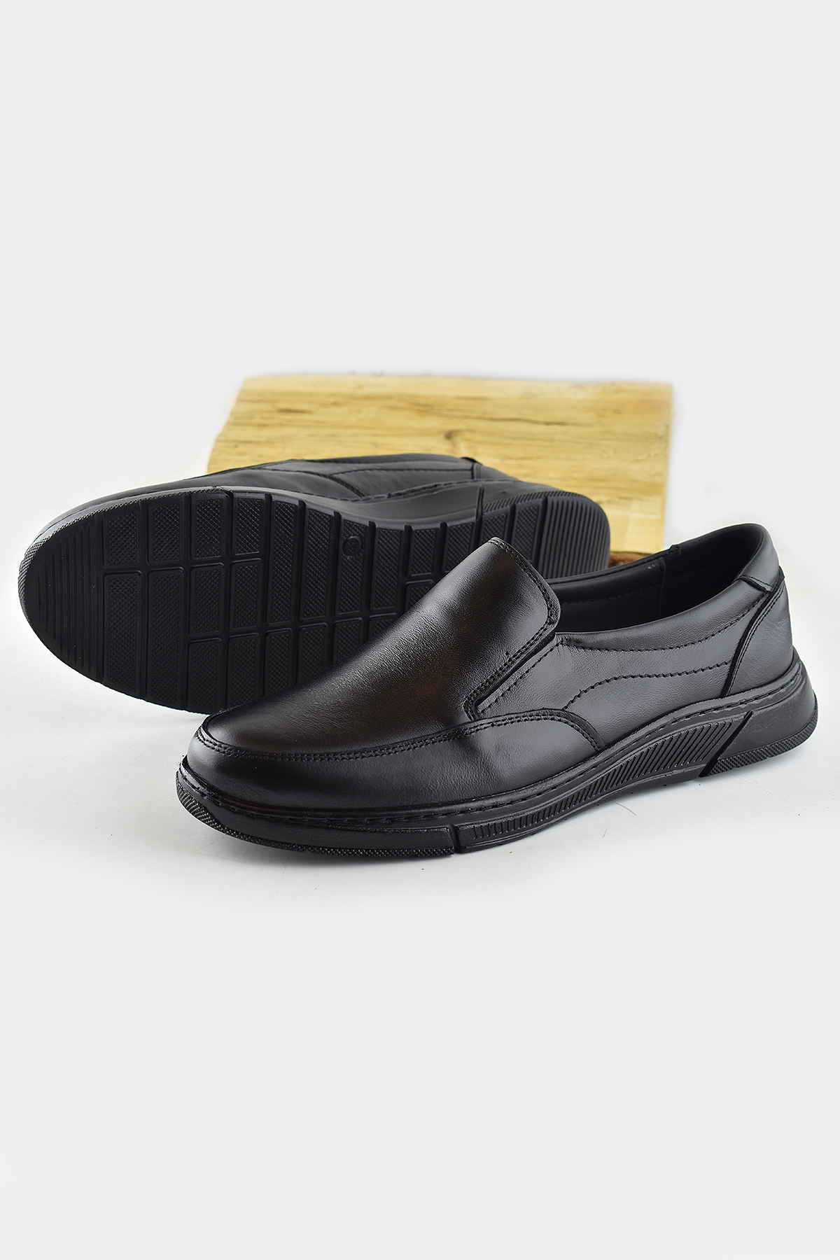 501 Ortopedik Topuk Masajlı Hakiki Deri Kışlık Erkek Ayakkabı - Görsel 4