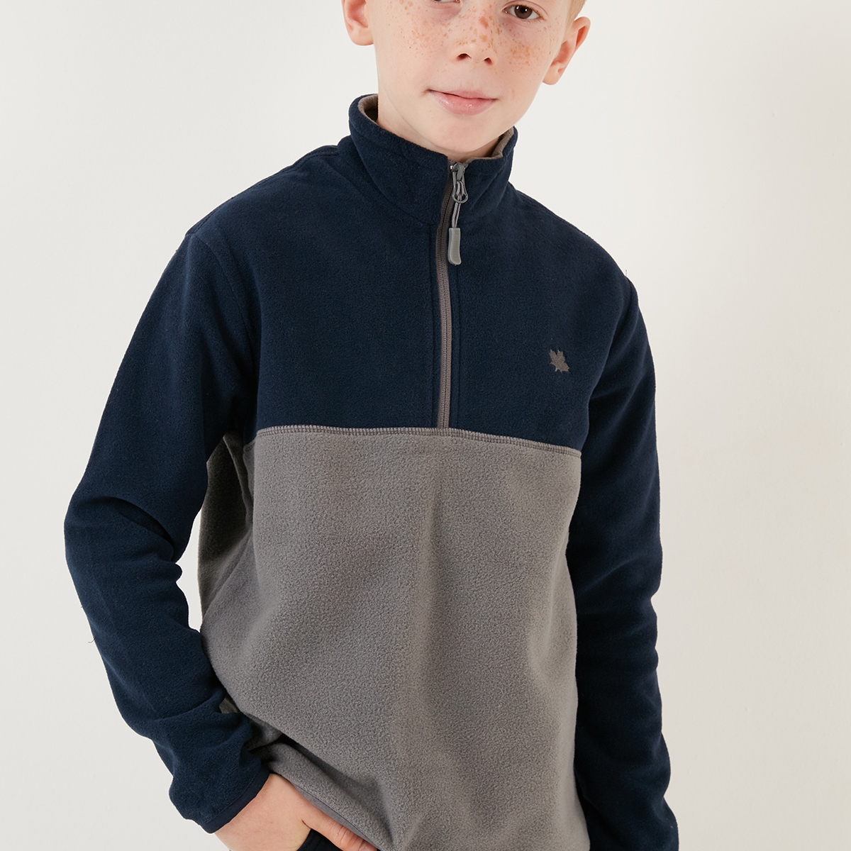 LelaUnisex Çocuk Polar 5905004 LACİVERT-GRİ