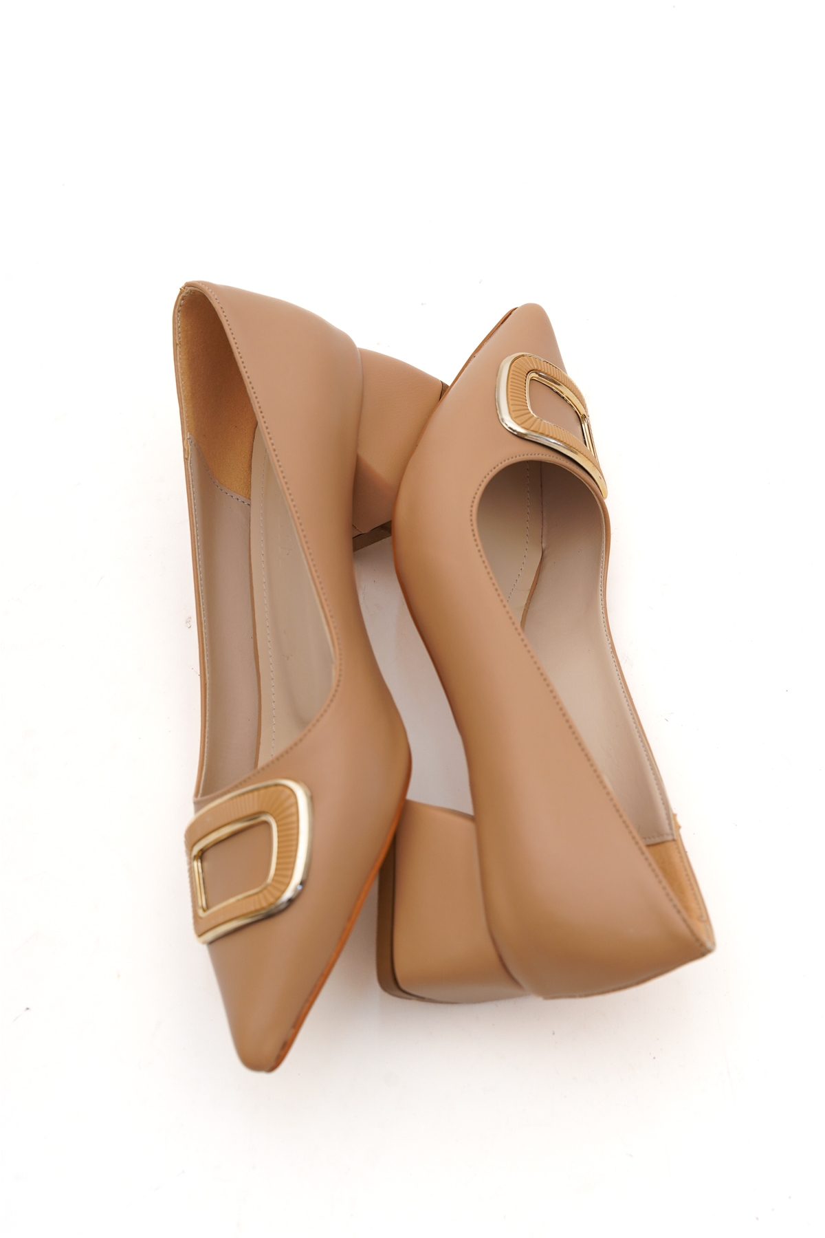 Scenic Nude Tokalı (4cm) Sivri Burun Topuklu Ayakkabı - Görsel 3