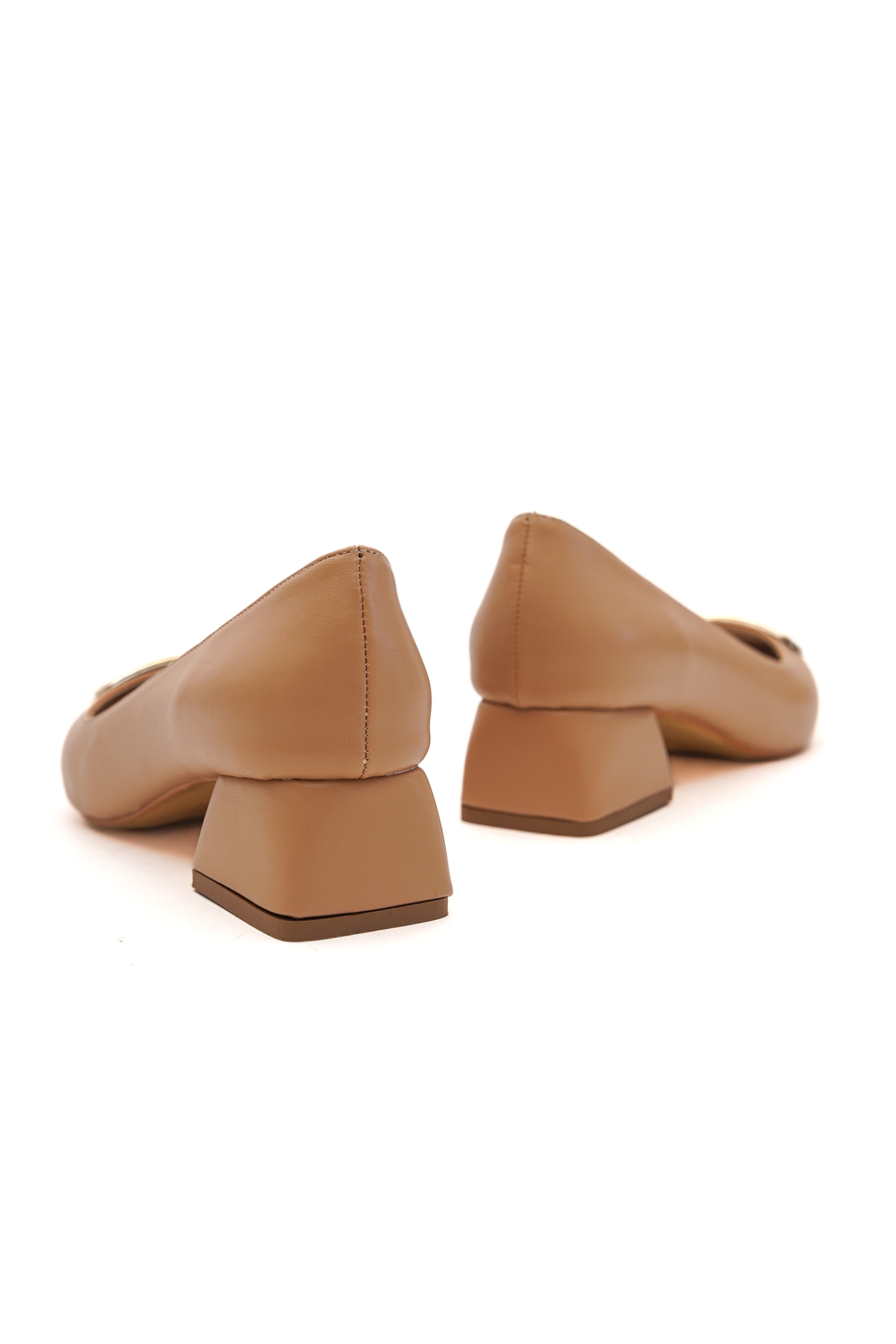 Scenic Nude Tokalı (4cm) Sivri Burun Topuklu Ayakkabı - Görsel 5