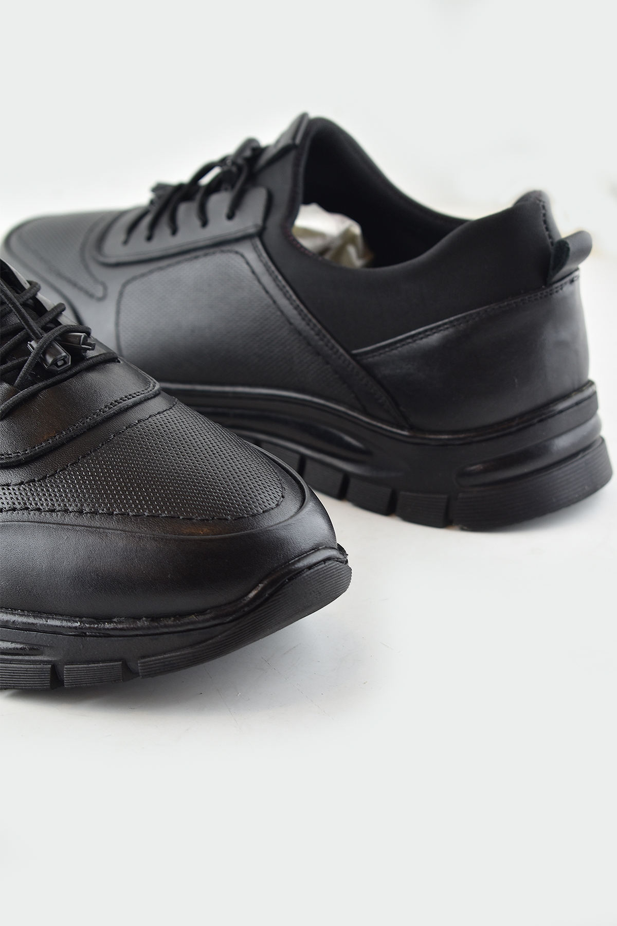 Ayakkabı Burada 707 Tam Ortopedik Kauçuk Kaymaz Taban Hakiki Deri Kışlık Erkek Ayakkabı - Görsel 9