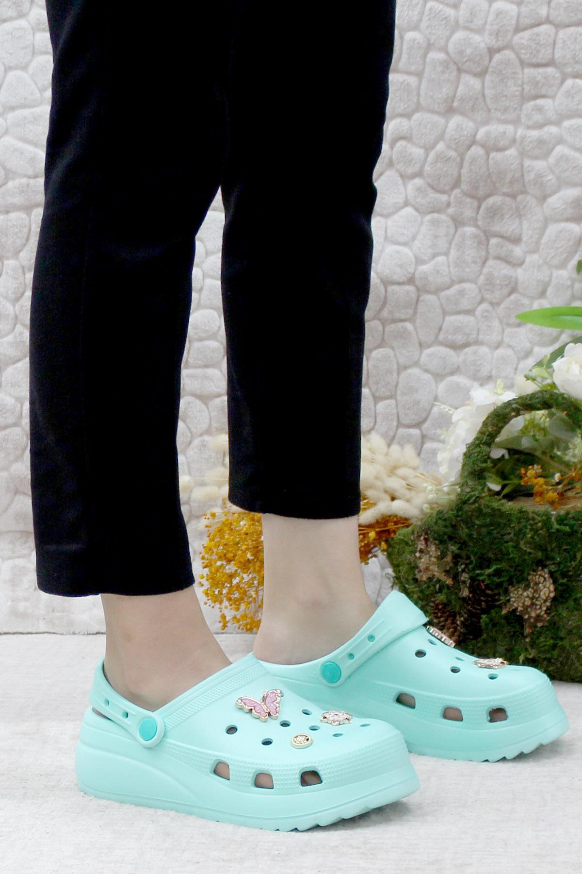 EZZ0129 Plaj Deniz Havuz Terliği Hafif Rahat Esnek Kadın Terlik - Görsel 3