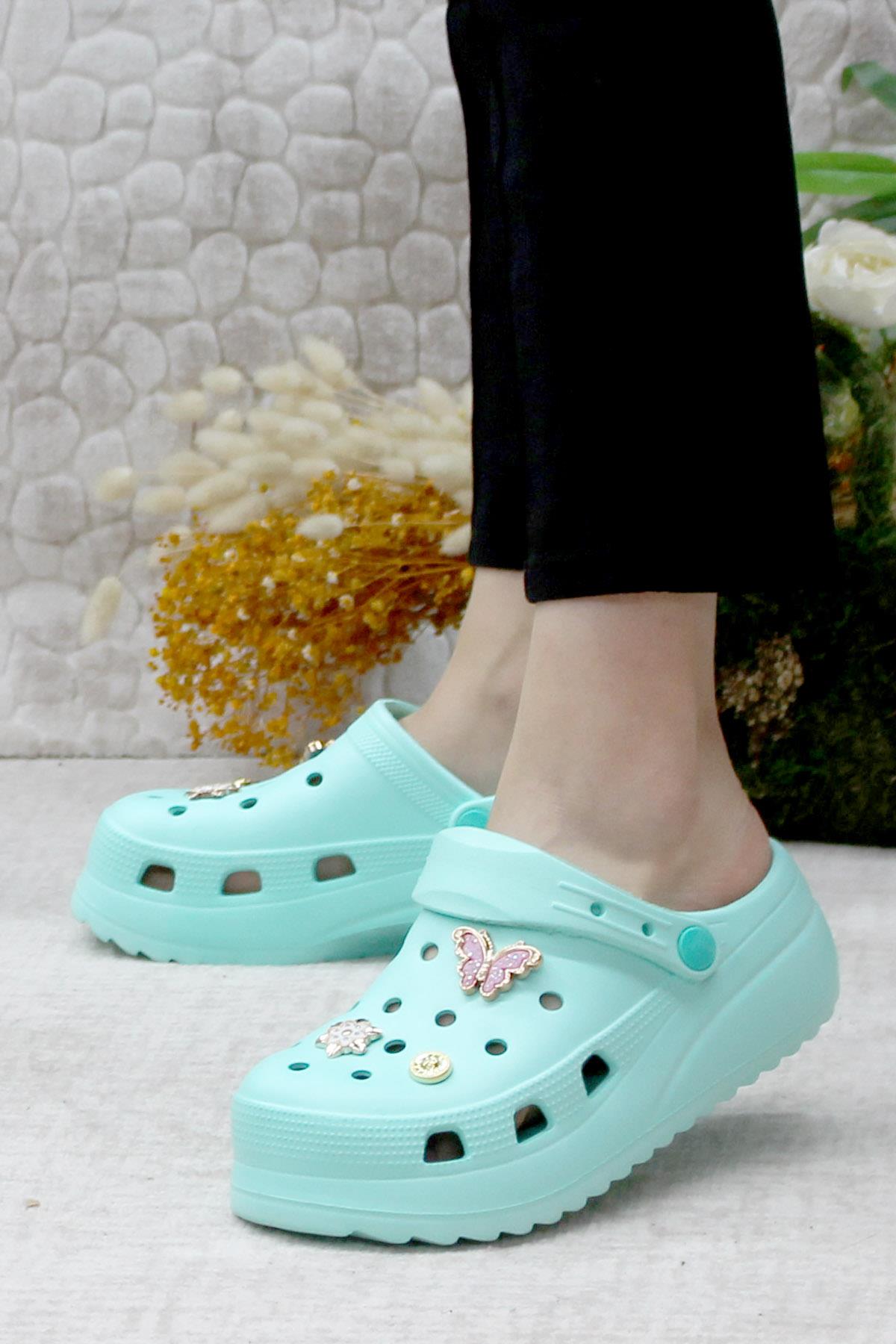 EZZ0129 Plaj Deniz Havuz Terliği Hafif Rahat Esnek Kadın Terlik - Görsel 4