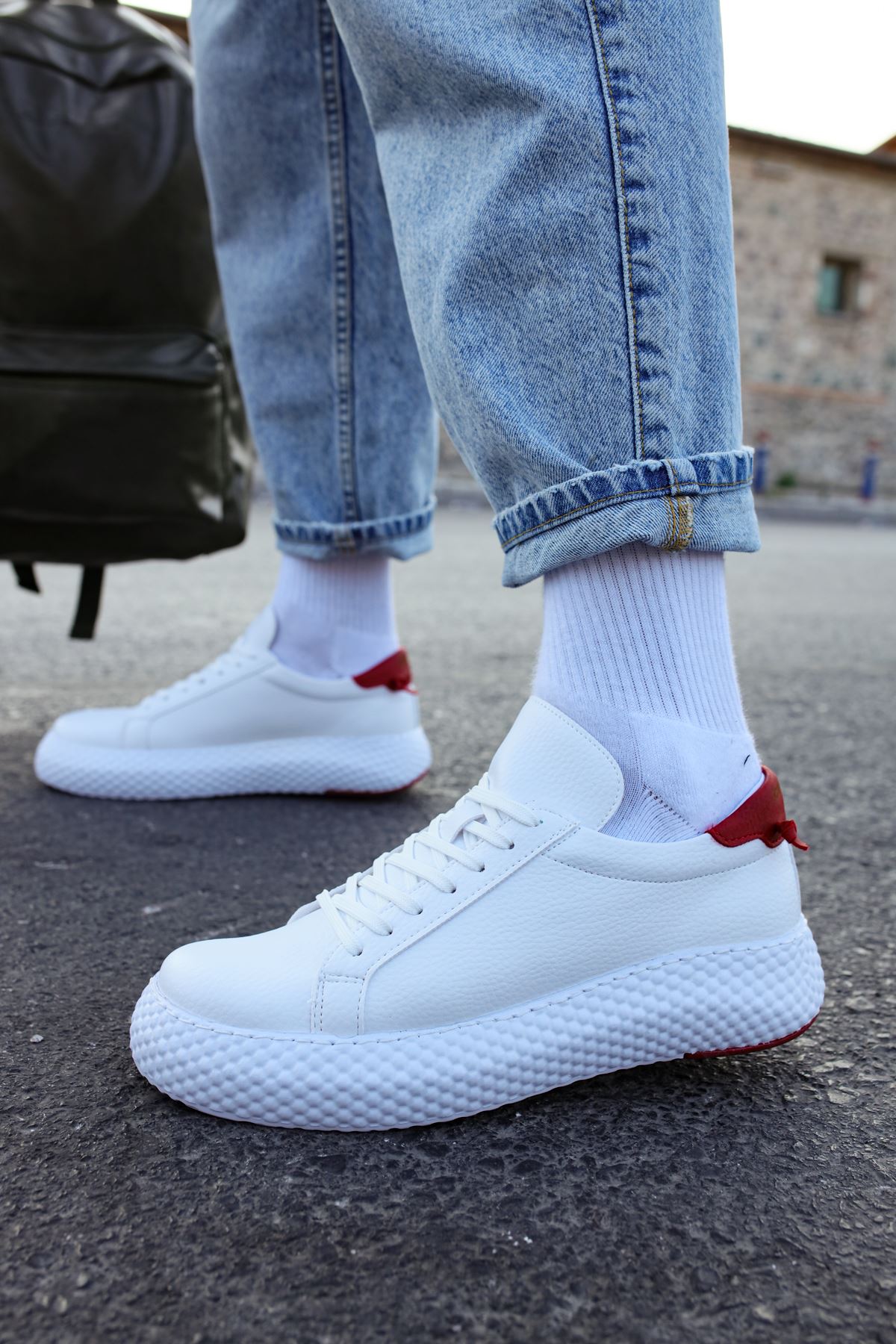 CH107 CBT Felibord Erkek Ayakkabı BEYAZ/KIRMIZI - Görsel 2