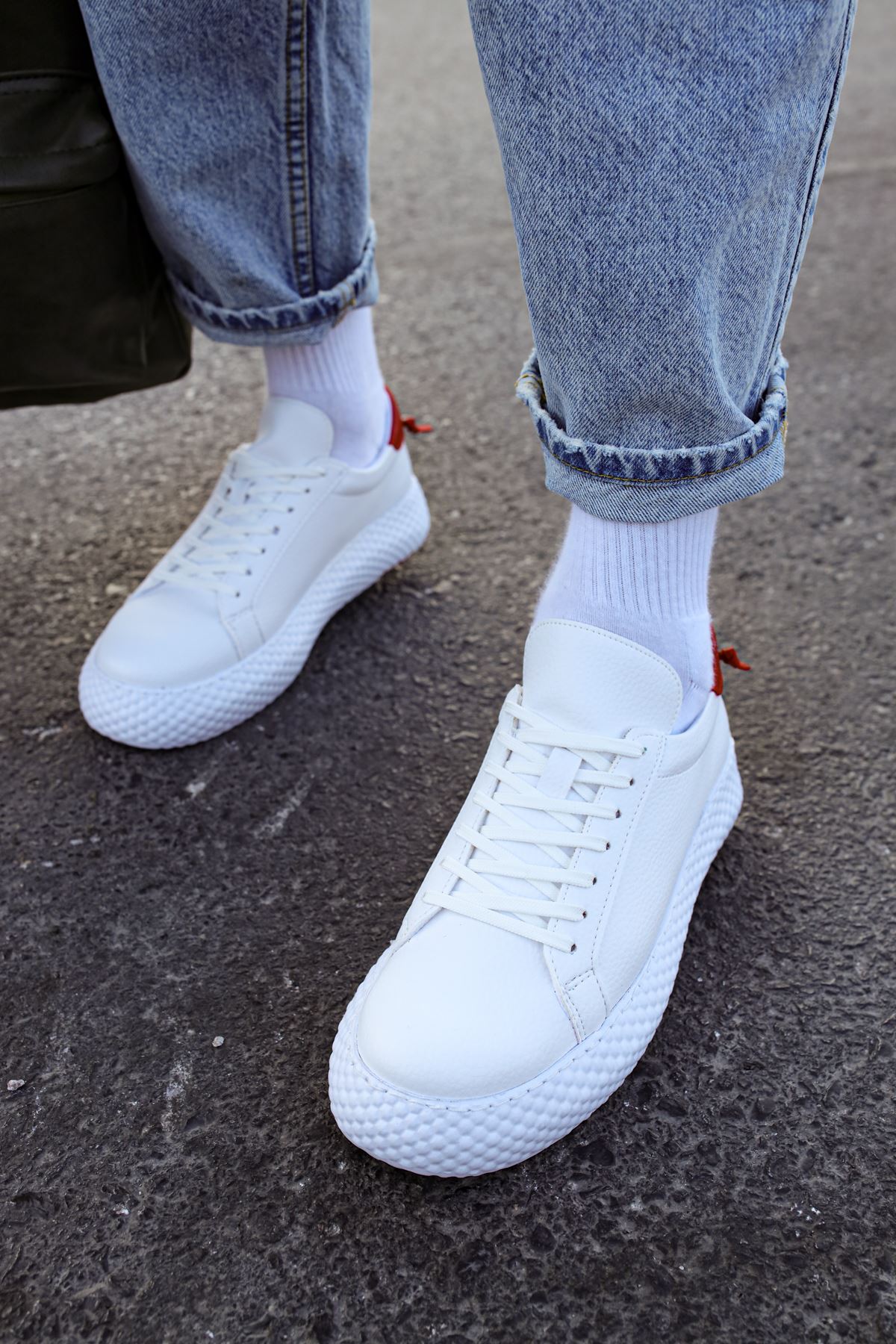 CH107 CBT Felibord Erkek Ayakkabı BEYAZ/KIRMIZI - Görsel 5