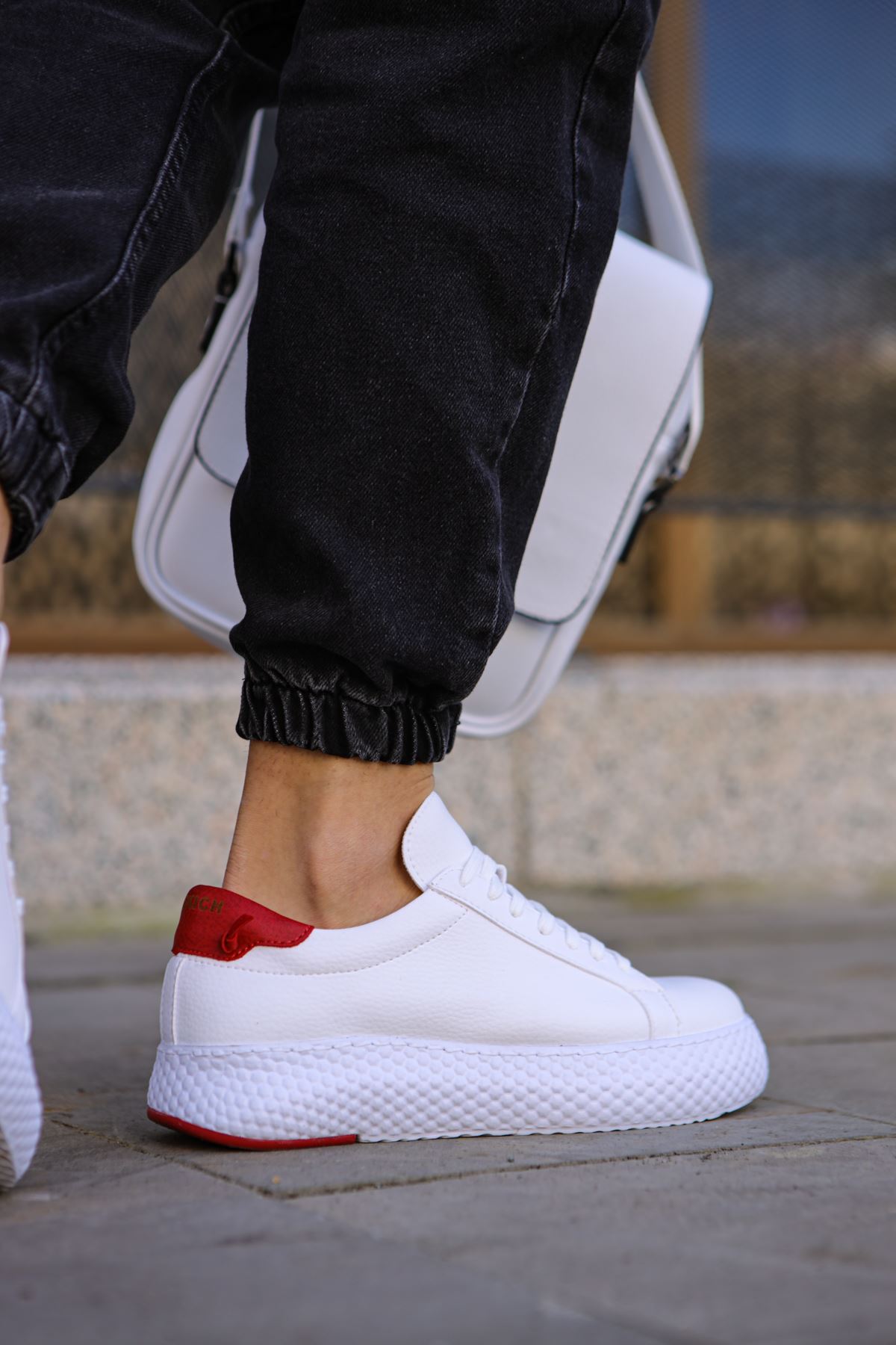 CH107 CBT Felibord Erkek Ayakkabı BEYAZ/KIRMIZI - Görsel 7