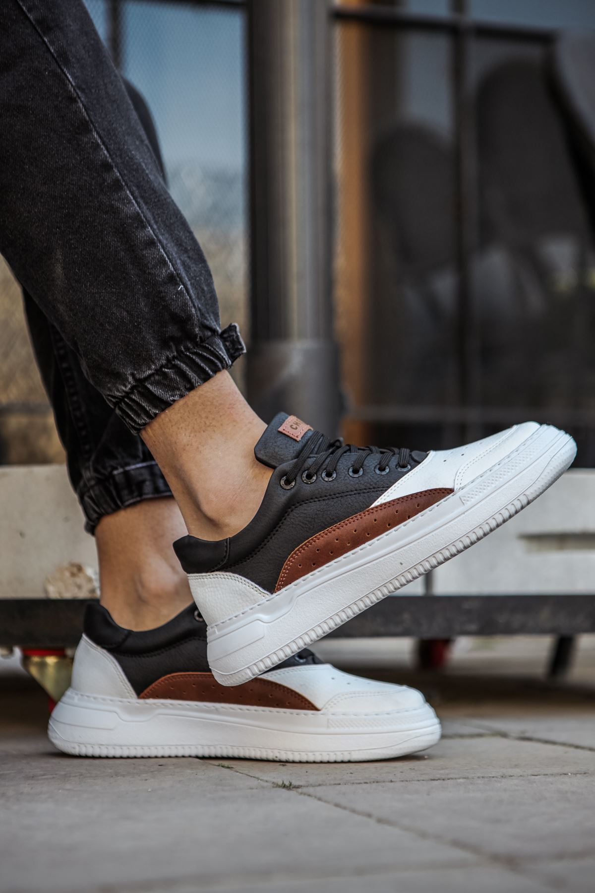 CH115 CBT Literide Erkek Ayakkabı BEYAZ/TABA/SIYAH - Görsel 5