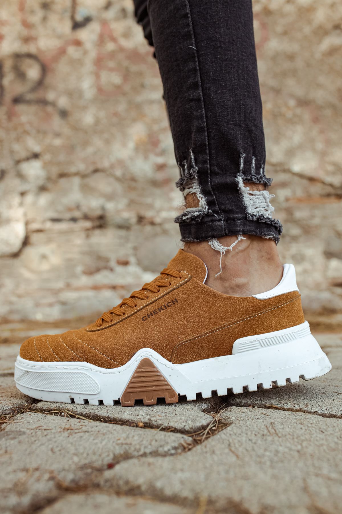 CH037 SBT Erkek Ayakkabı TABA/BEYAZ - Görsel 7