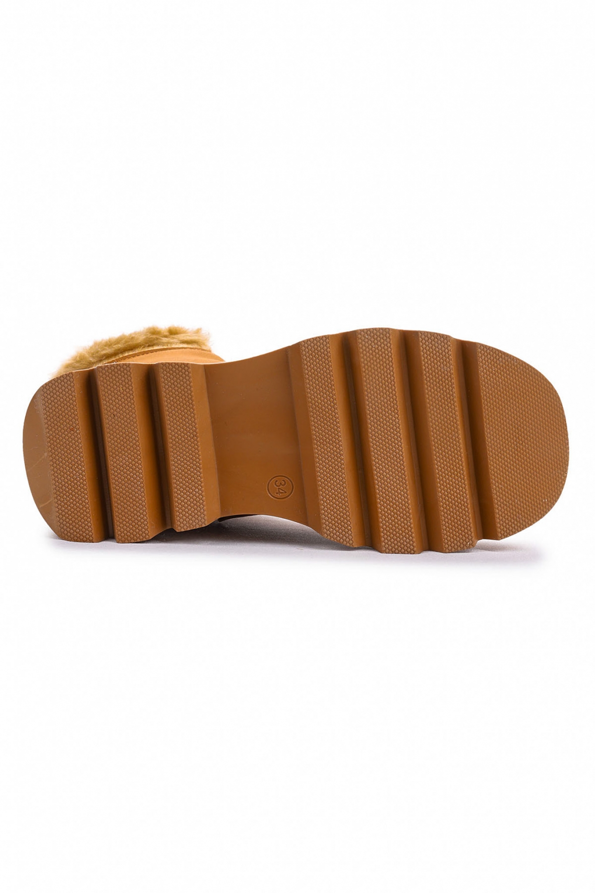 500 Günlük Fermuarlı Kız Çocuk Bot Ayakkabı Taba - Görsel 7