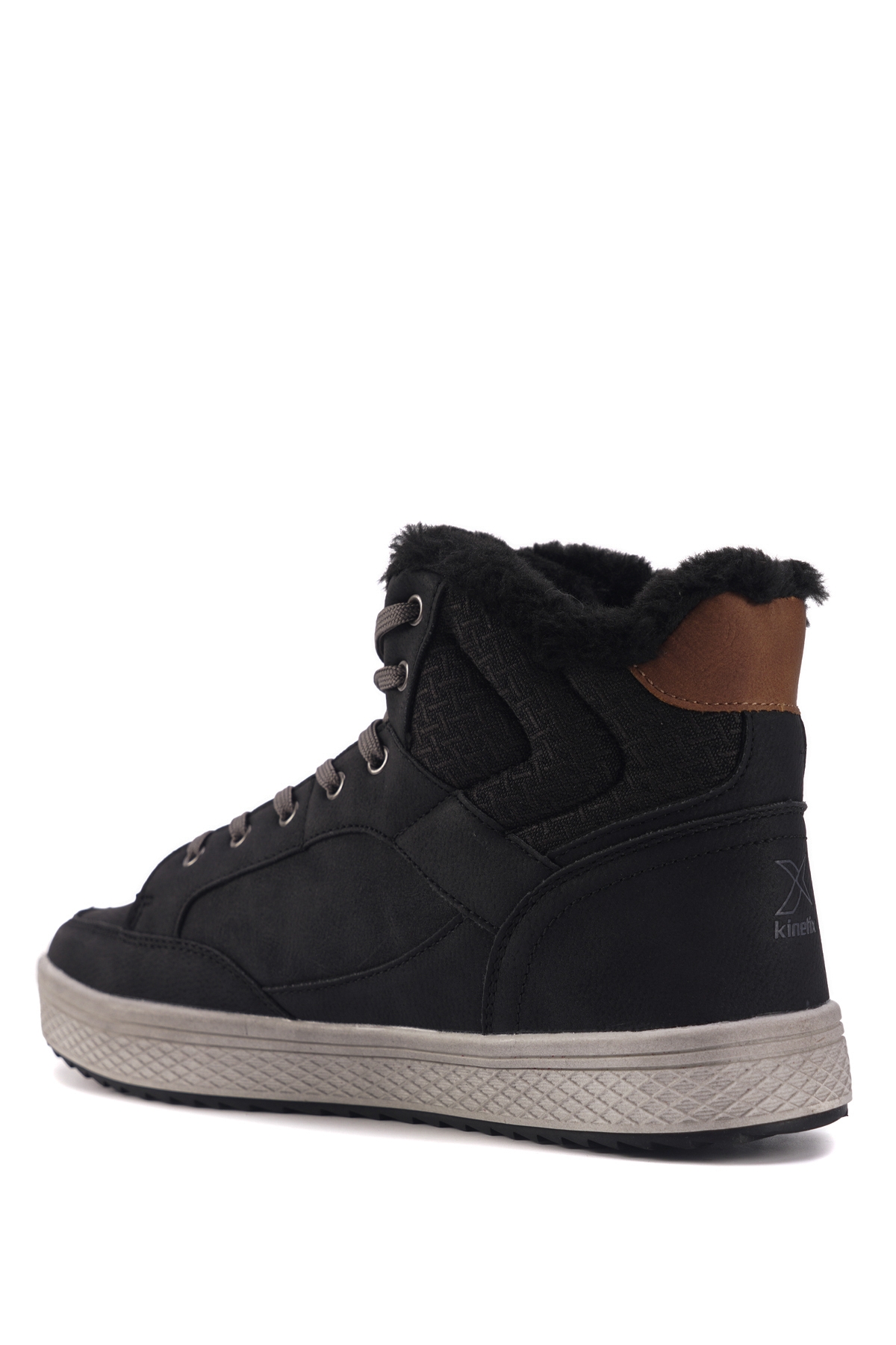 INT1123K009-KRK 3PR Siyah Erkek High Sneaker - Görsel 4