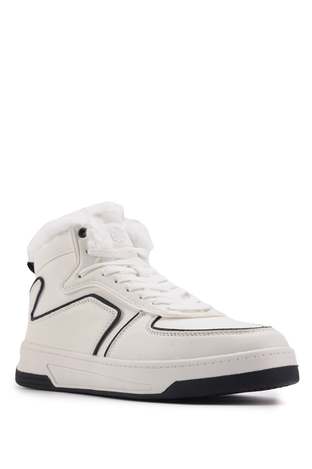 INT1123K034-KRK 3PR Beyaz Erkek High Sneaker - Görsel 3