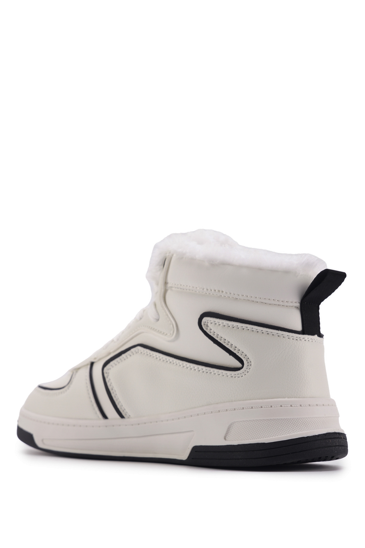 INT1123K034-KRK 3PR Beyaz Erkek High Sneaker - Görsel 4