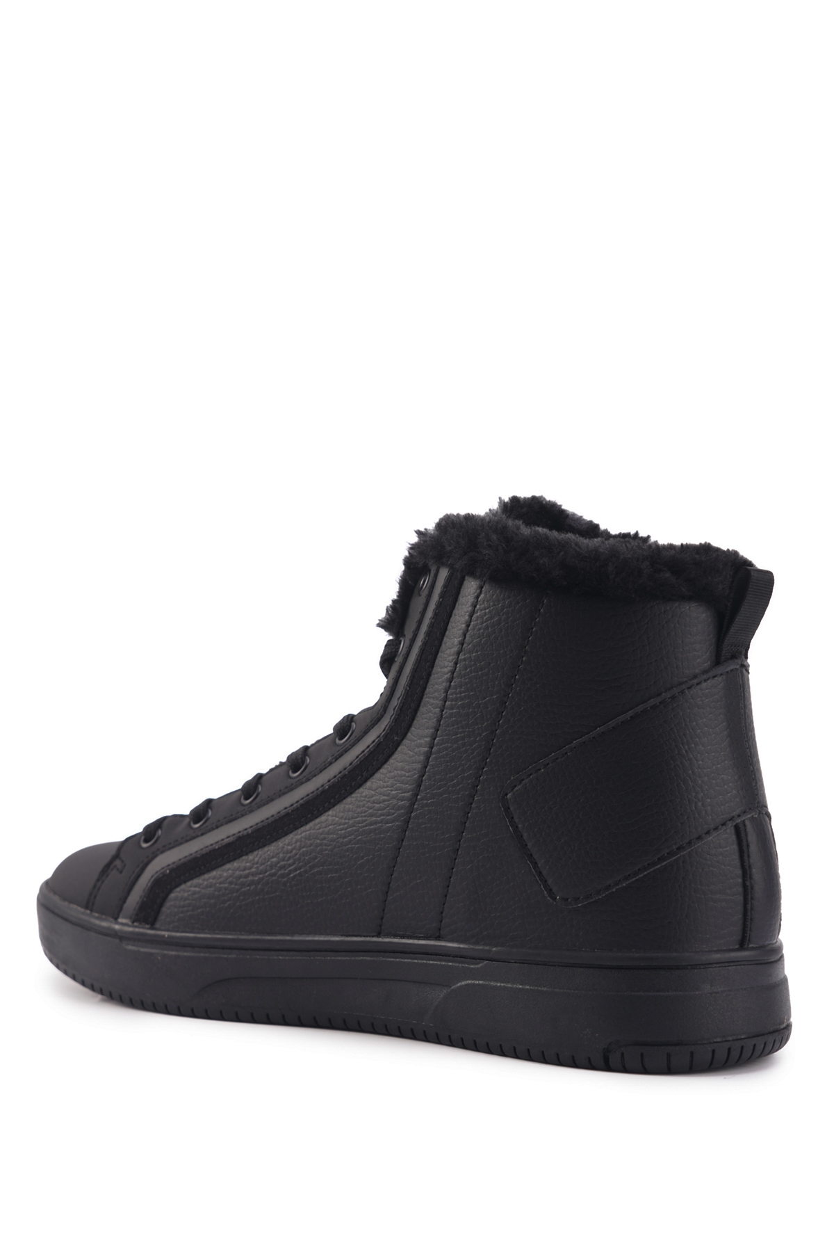 INT1123K108-KRK 3PR Siyah Erkek High Sneaker - Görsel 4