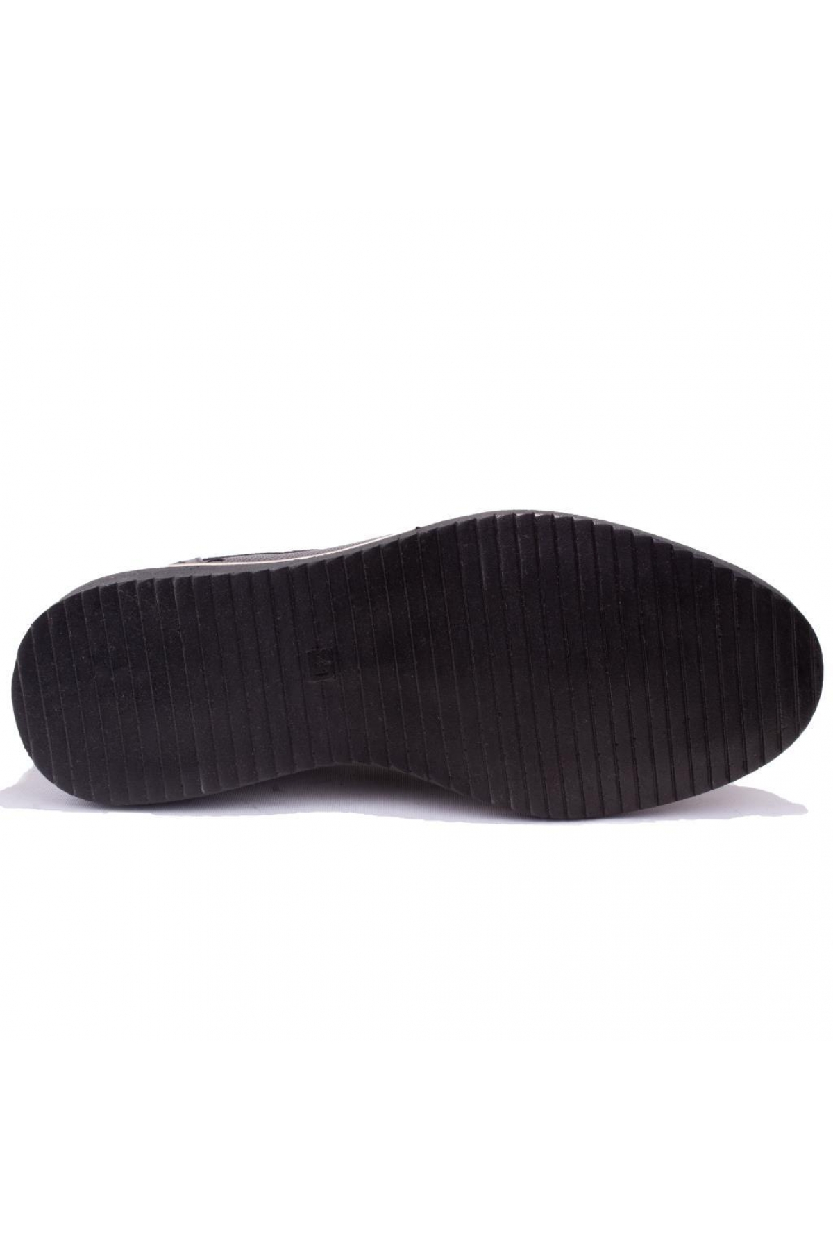 DMA08-1329 Siyah Ortopedik Günlük Erkek Deri Ayakkabı - Görsel 5